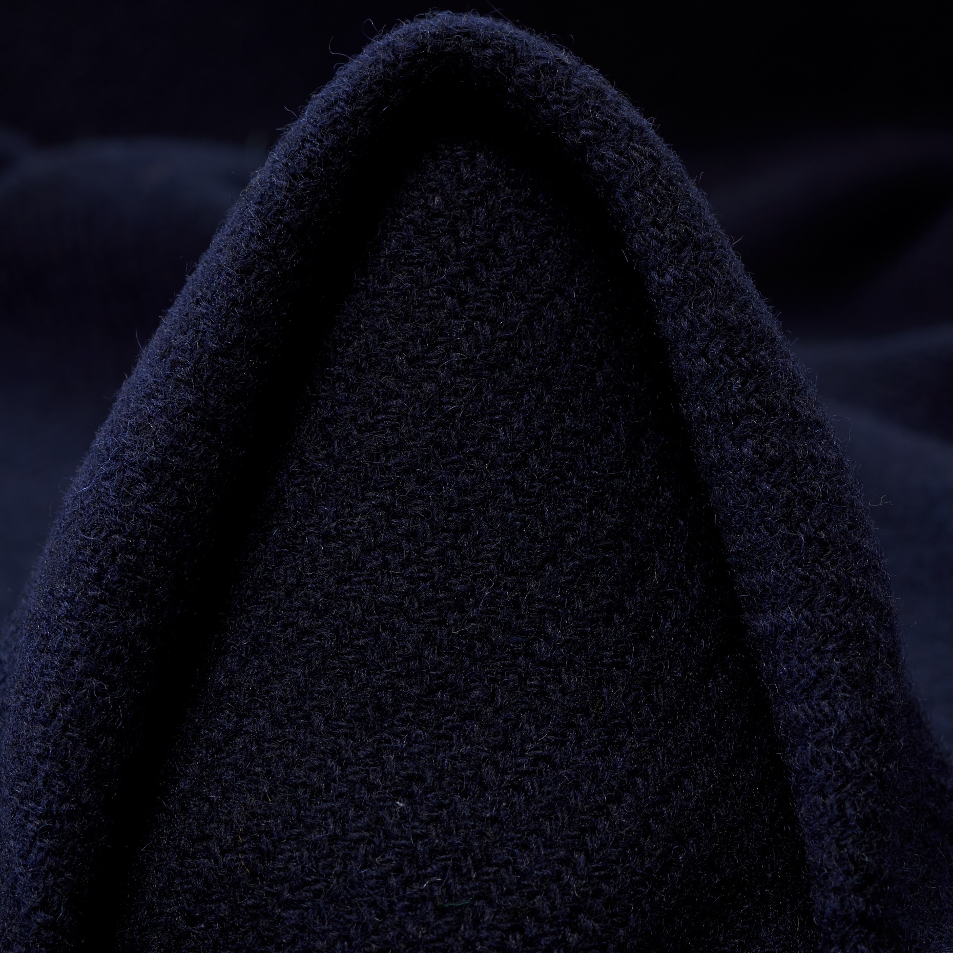 WOOL, MICRO STRUCTURE, MELANGE, BLACK IRIS