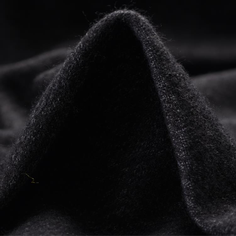 Jersey, Wełna, Melange, Caviar (F000030553)