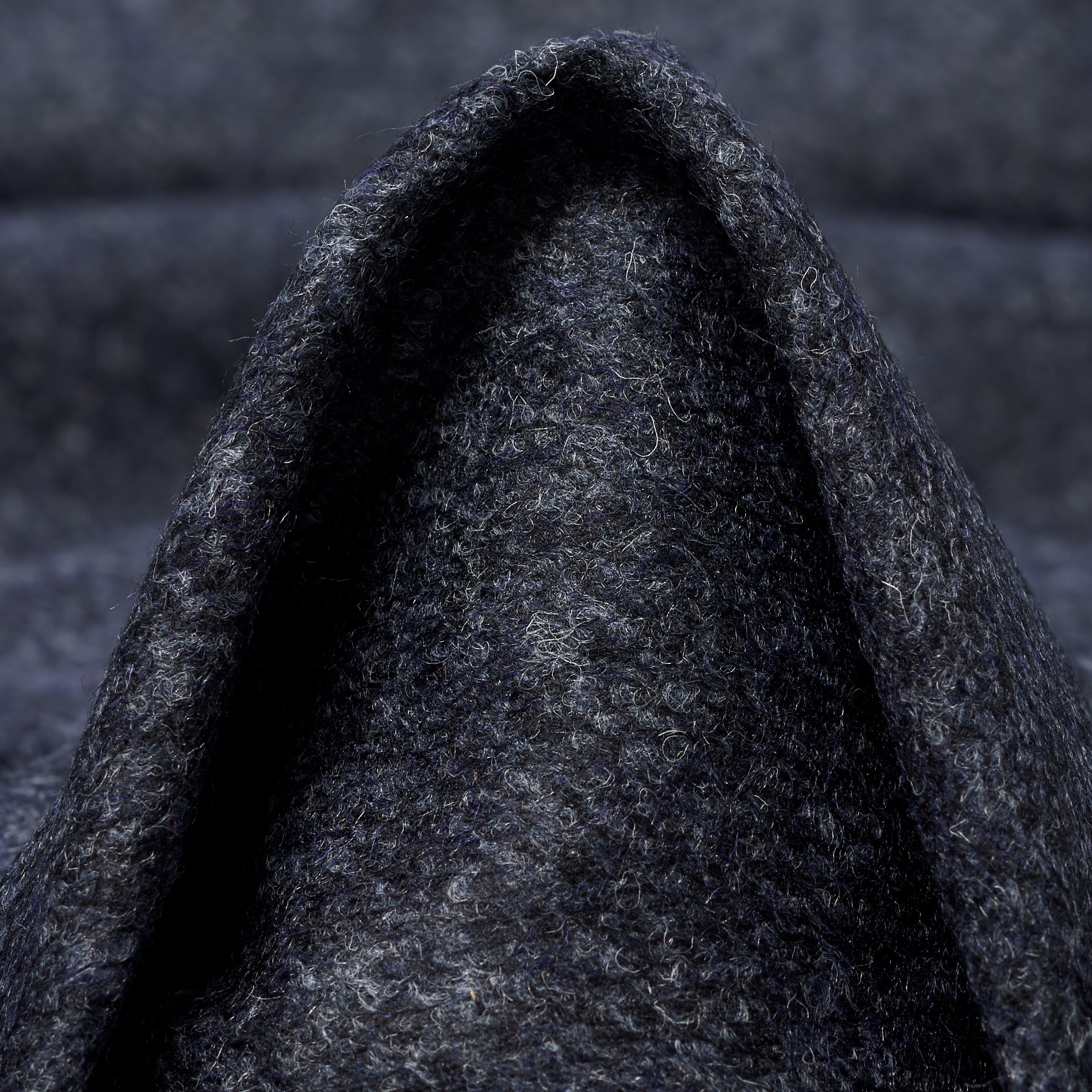 JERSEY, BOUCLÉ, WOOL BLEND, CROWN BLUE (F000041571)