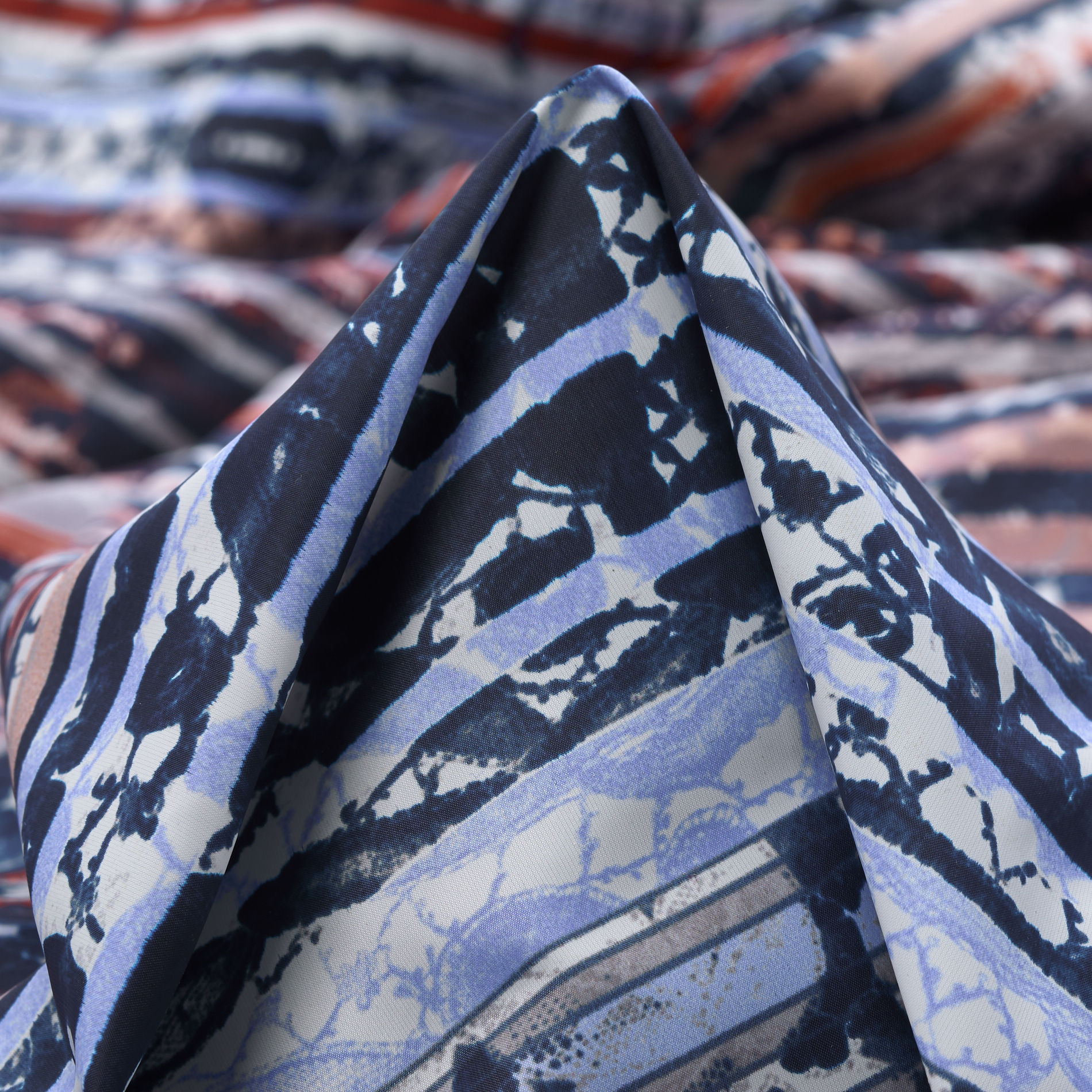 Аутдор, Нейлон, Принт, Blue Indigo&White Onyx