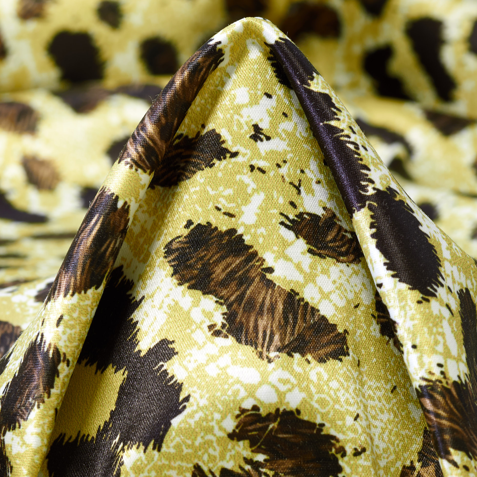 SATIN, VISCOSE BLEND, ELASTIC, ACACIA&COCOA (F000041422)