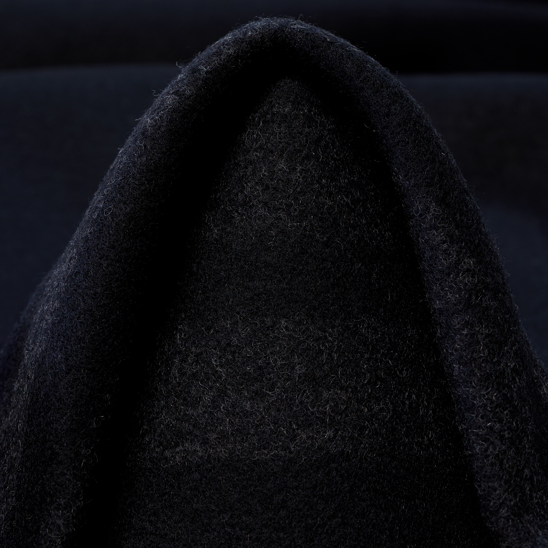 DOUBLE, WOOL, CASHMERE, JET BLACK (F000046524)