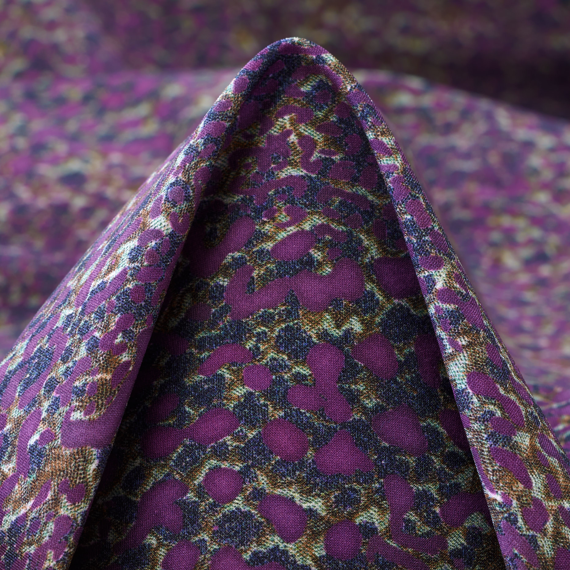 TECHNO JERSEY, ANIMAL, HIGH ELASTICITY, HYACINTH VIOLET (F000041321)