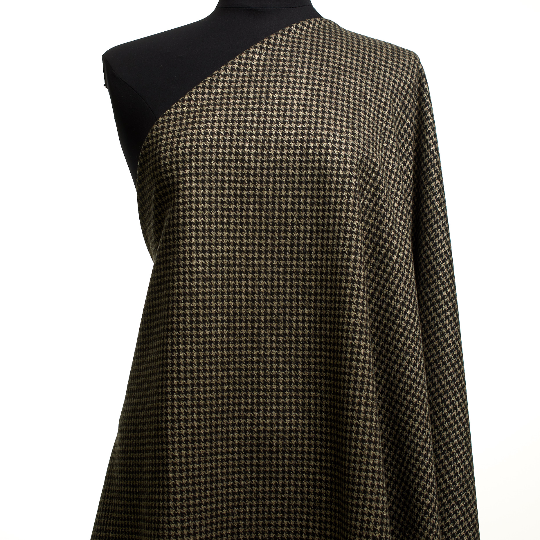 JERSEY, VISCOSE, HOUNDSTOOTH, ANTHRACITE (F000047313) - Mannequin
