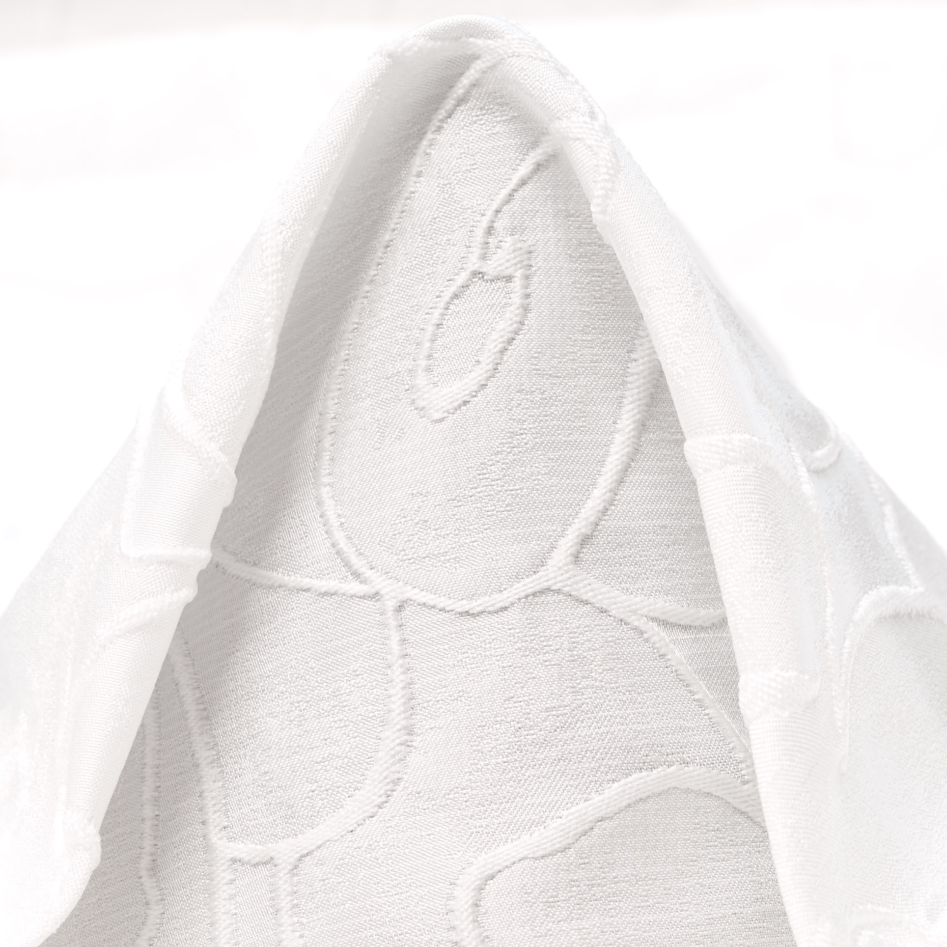 JACQUARD, TONE ON TONE, FLORAL, SNOW WHITE