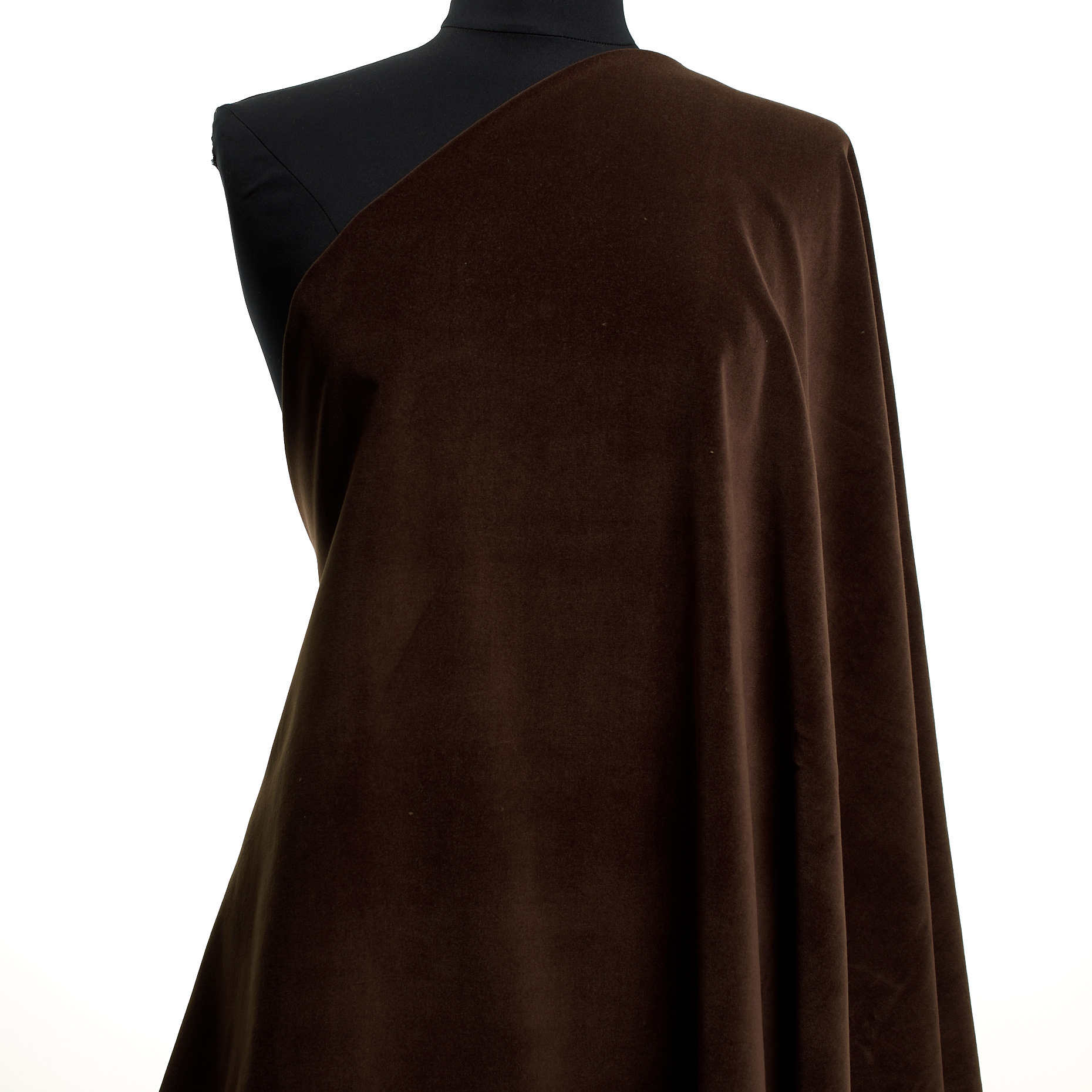 VELVET, COTTON, ELASTIC, CHOCOLATE BROWN (F000047807) - Mannequin