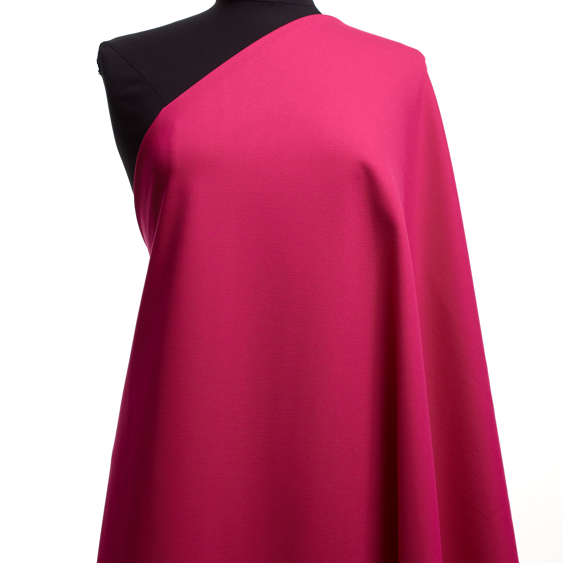 Трикотаж, Переработанная Вискоза, Пунто Милано, Raspberry (P000002320) - Манекен