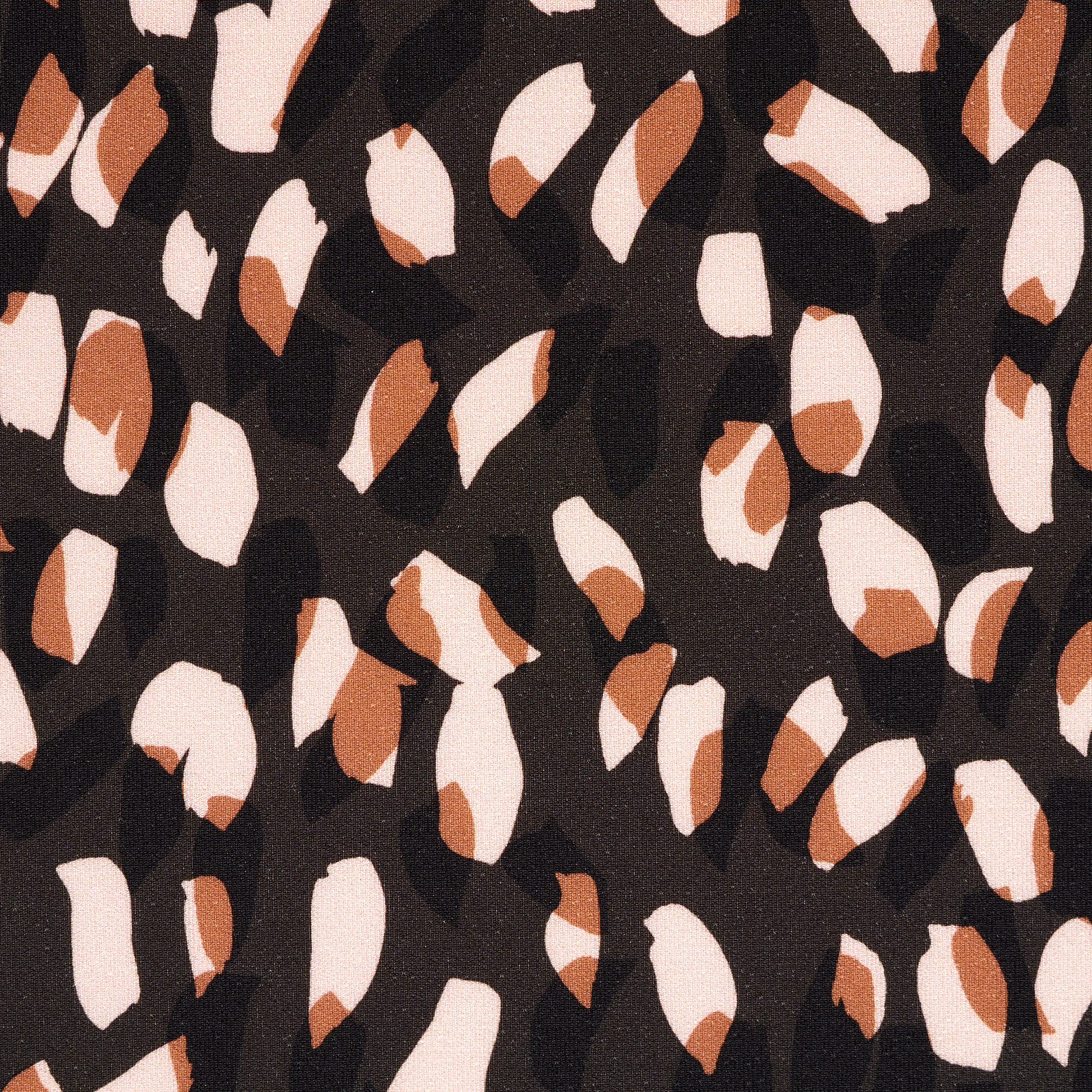 TECHNO JERSEY, PRINTED, GINGER SPICE&COFFEE BEAN (F000042750) - Texture