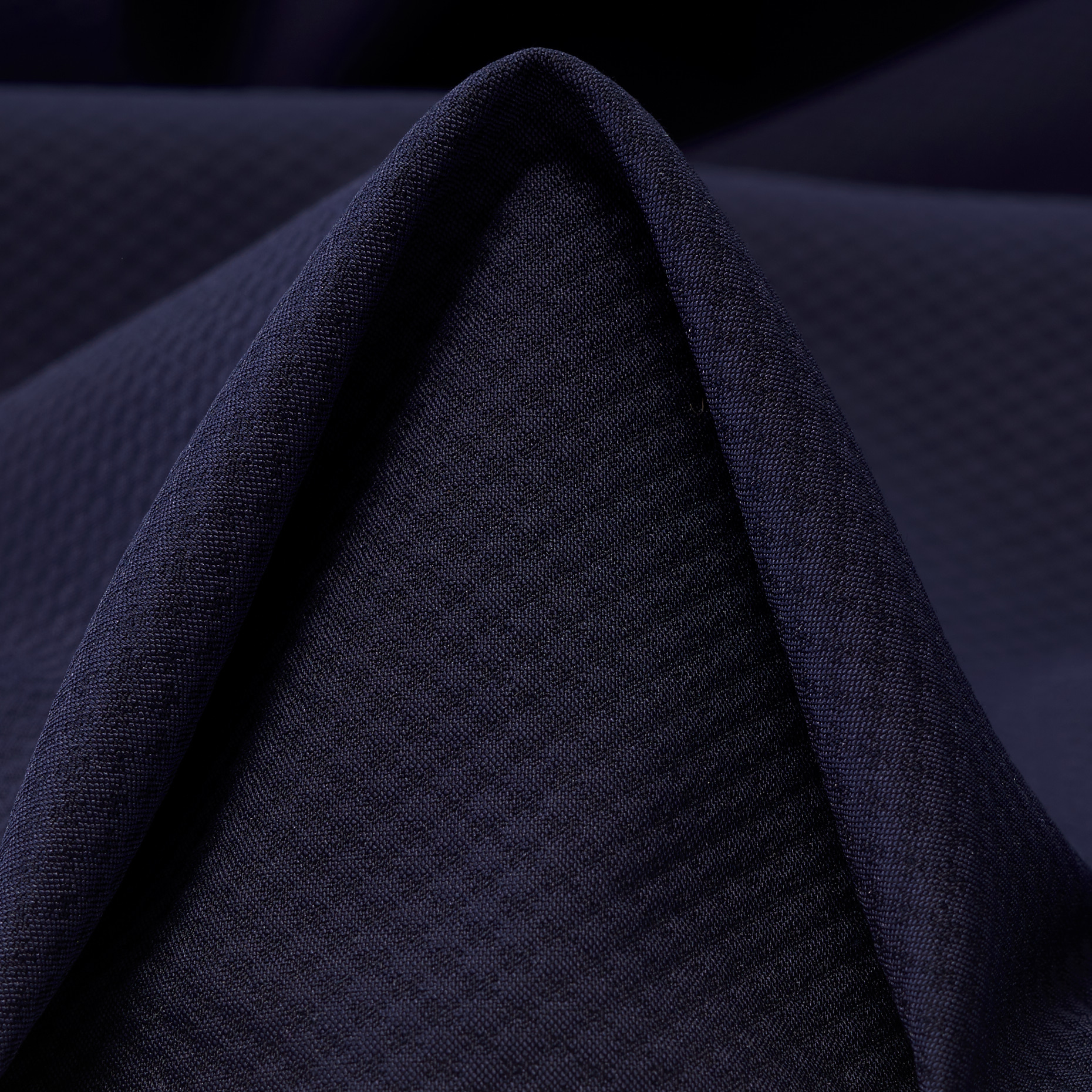 COTTON, ELASTIC, MICRO DESIGN, DARK SAPPHIRE (F000027230)