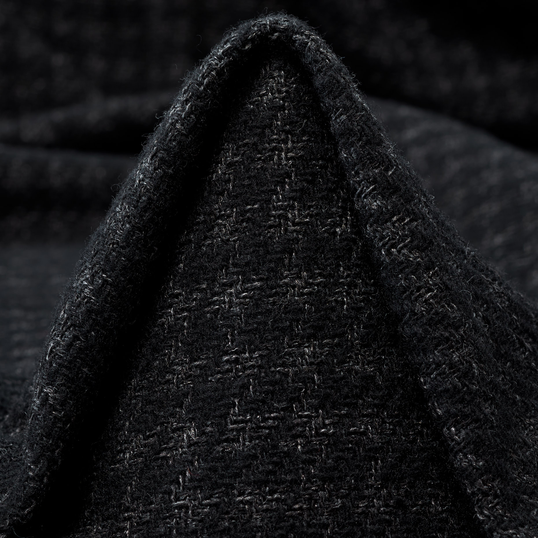 TWILL, COTTON BLEND, CHECK, STEEL GRAY (F000044596)