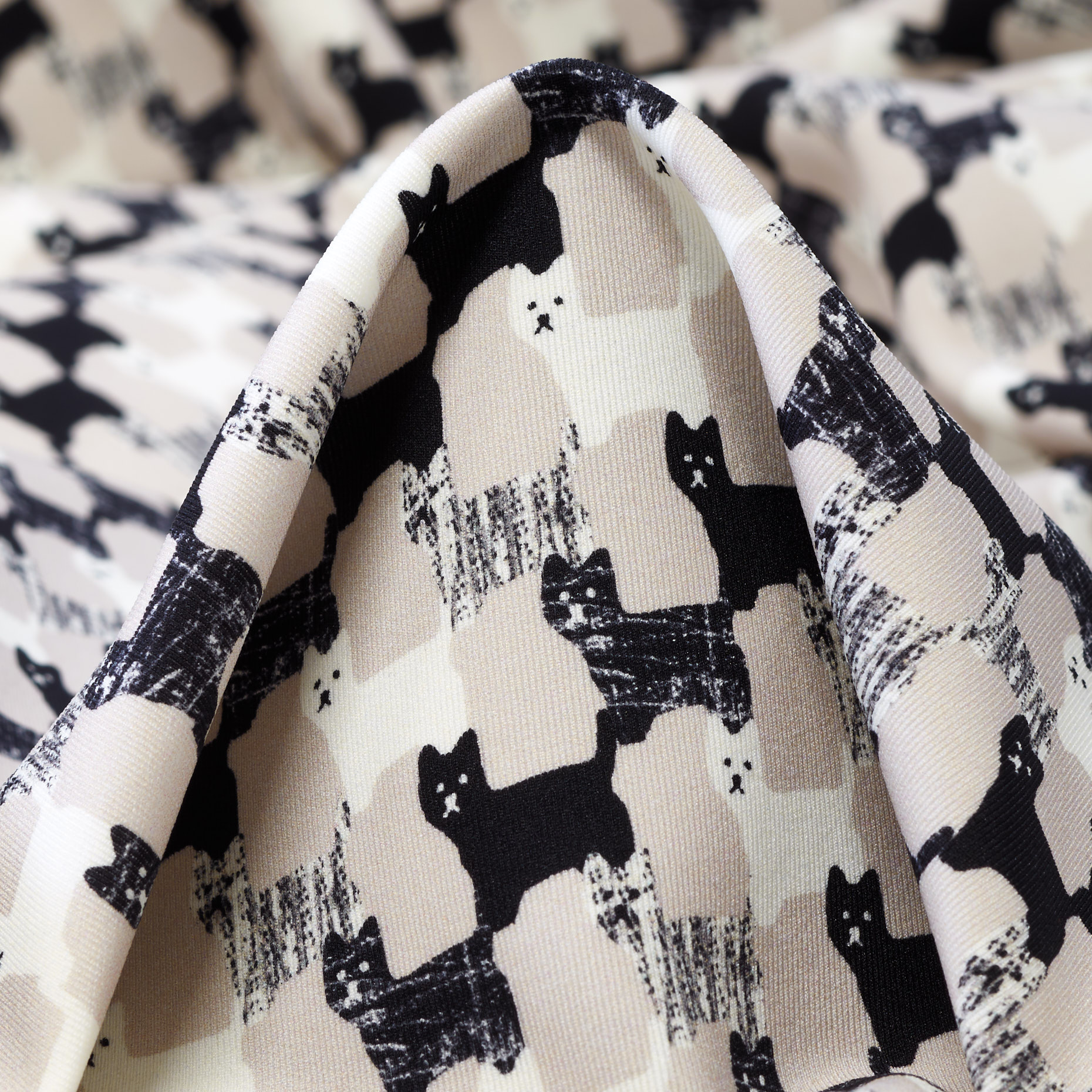 TECHNO JERSEY, POLYAMID, PRINTED, RAVEN BLACK&CLOUD (F000042846)