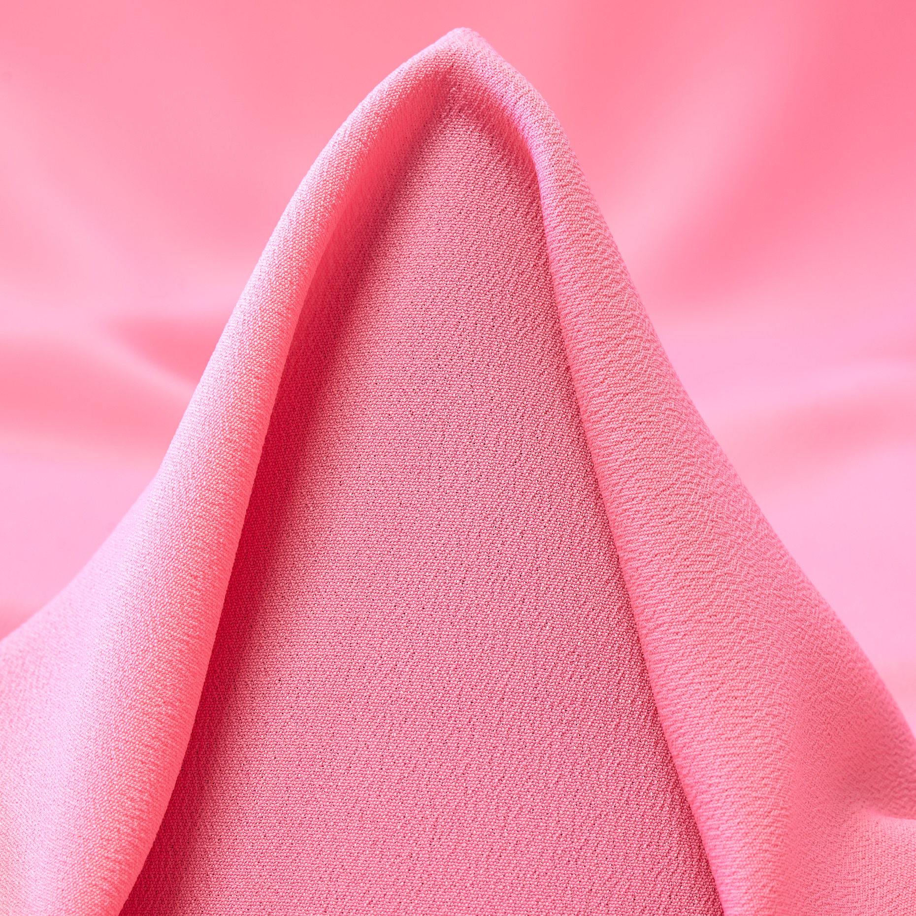 CRÊPE, ACETATE, SILK, STRAWBERRY PINK (F000049549)
