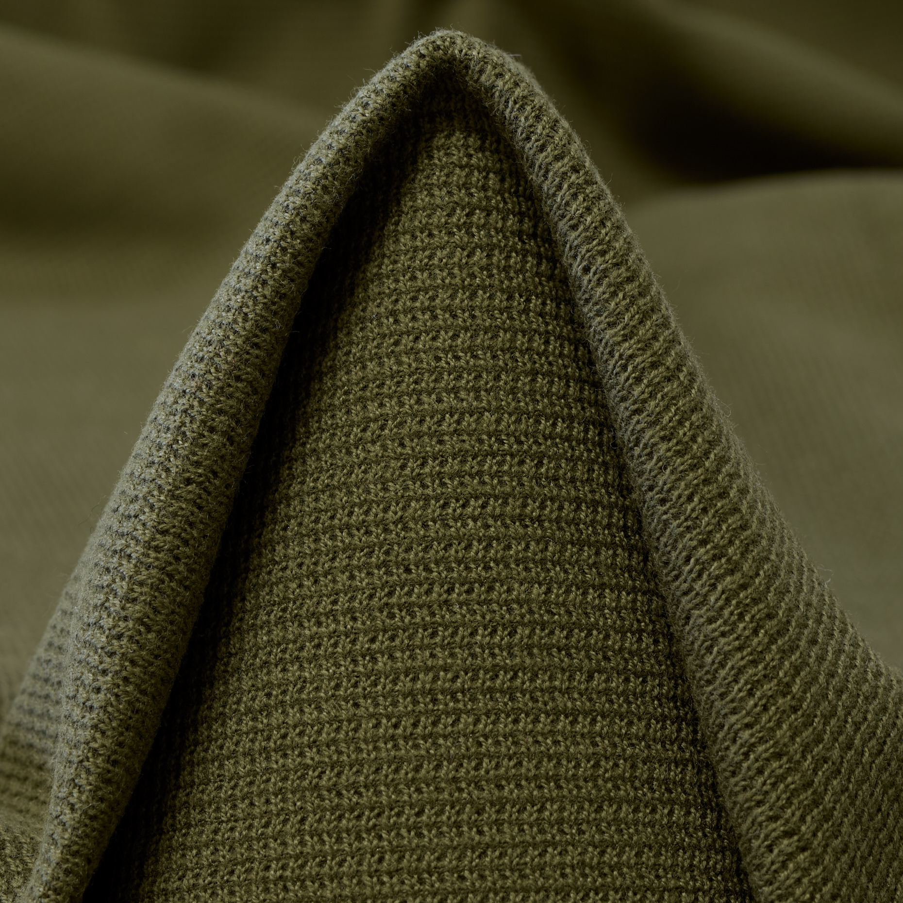 JERSEY, COTTON, MICRO STRUCTURE, BURNT OLIVE (F000047867)