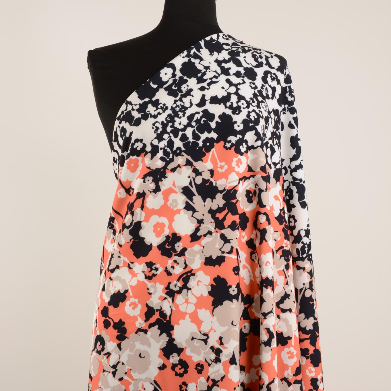 TECHNO STRETCH, PRINTED, CORAL&MIDNIGHT BLUE (F000028389) - Mannequin