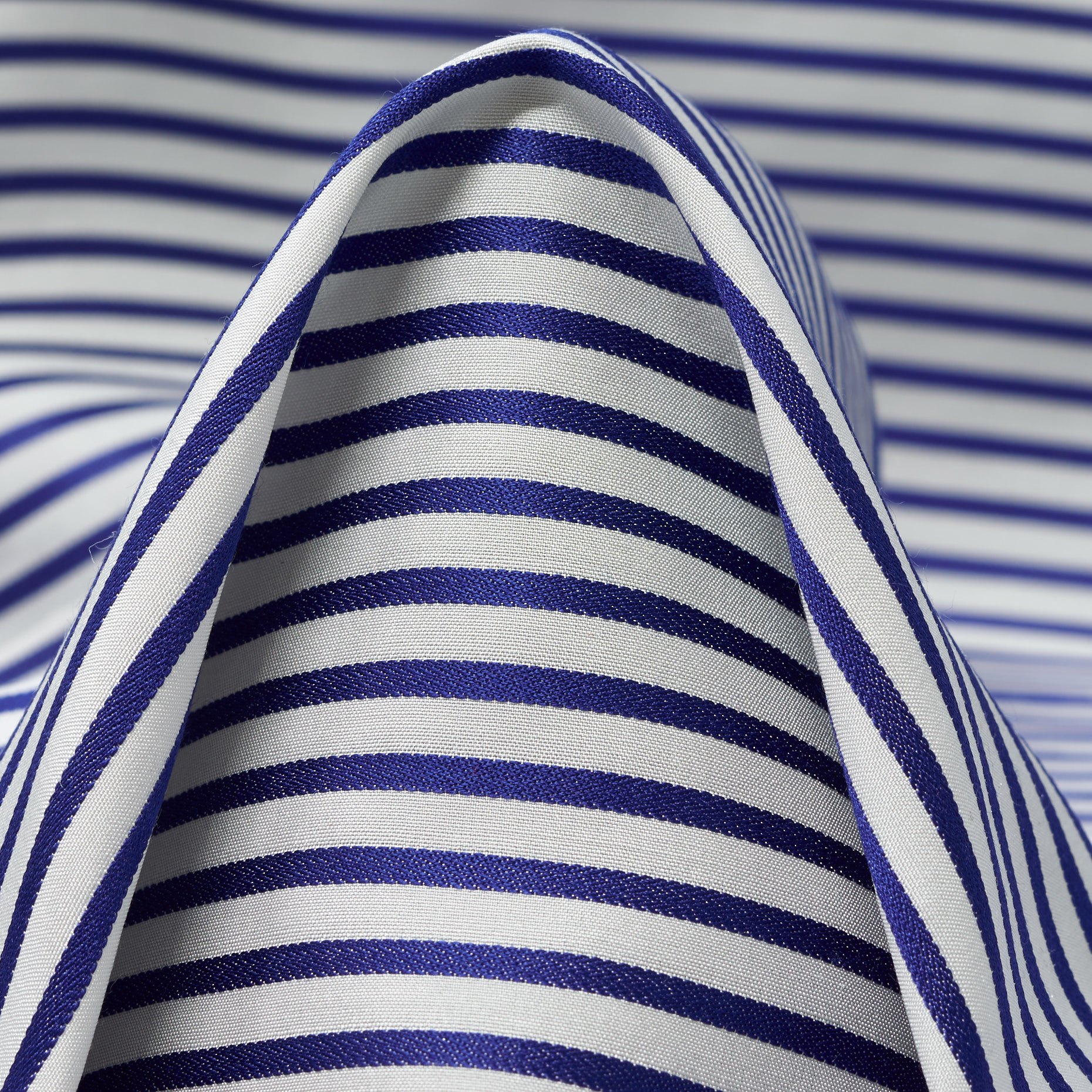 SILK, STRIPES, BONE WHITE&NAVY PEONY