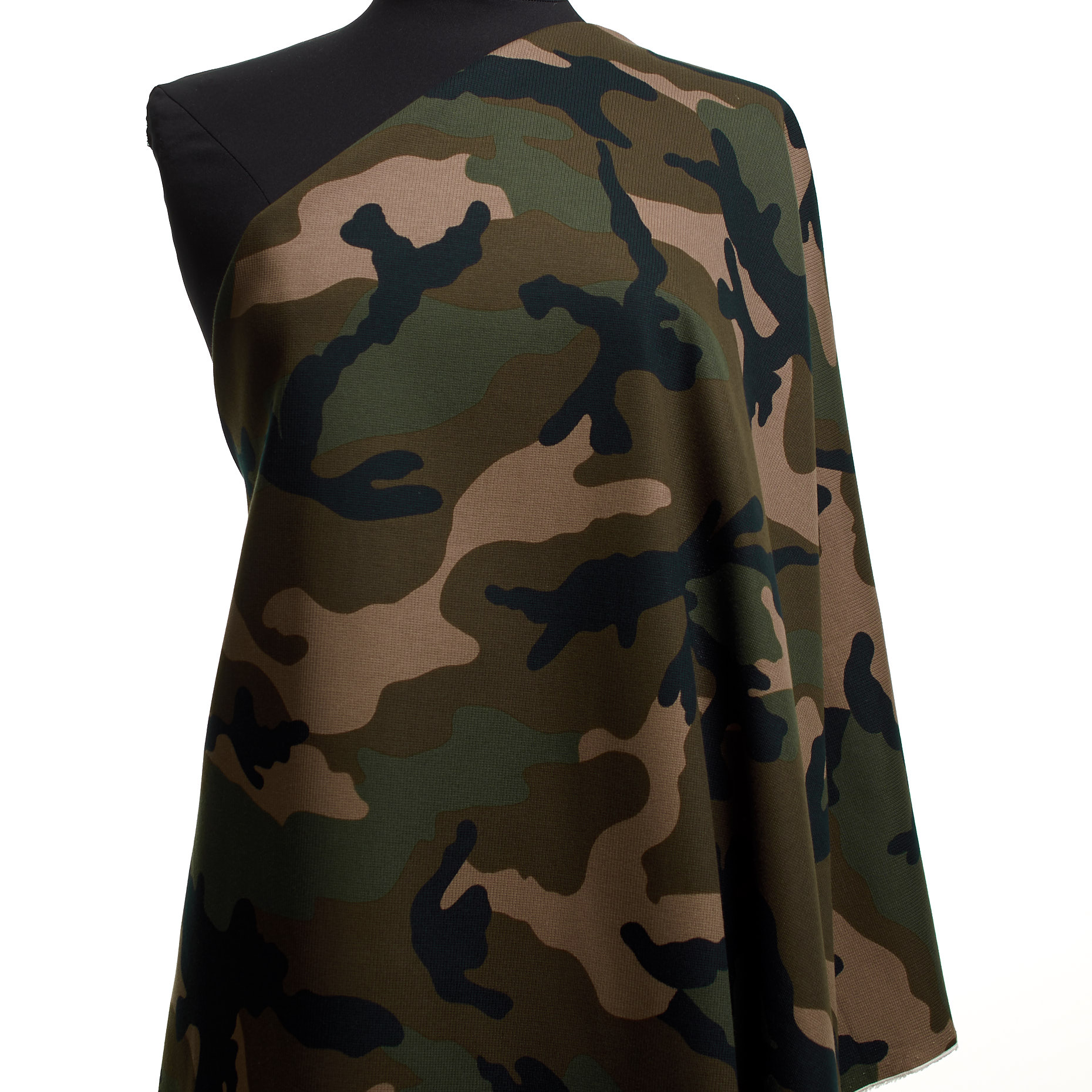JERSEY, COTTON, CAMOUFLAGE, LIGHT TAUPE (F000038674) - Mannequin
