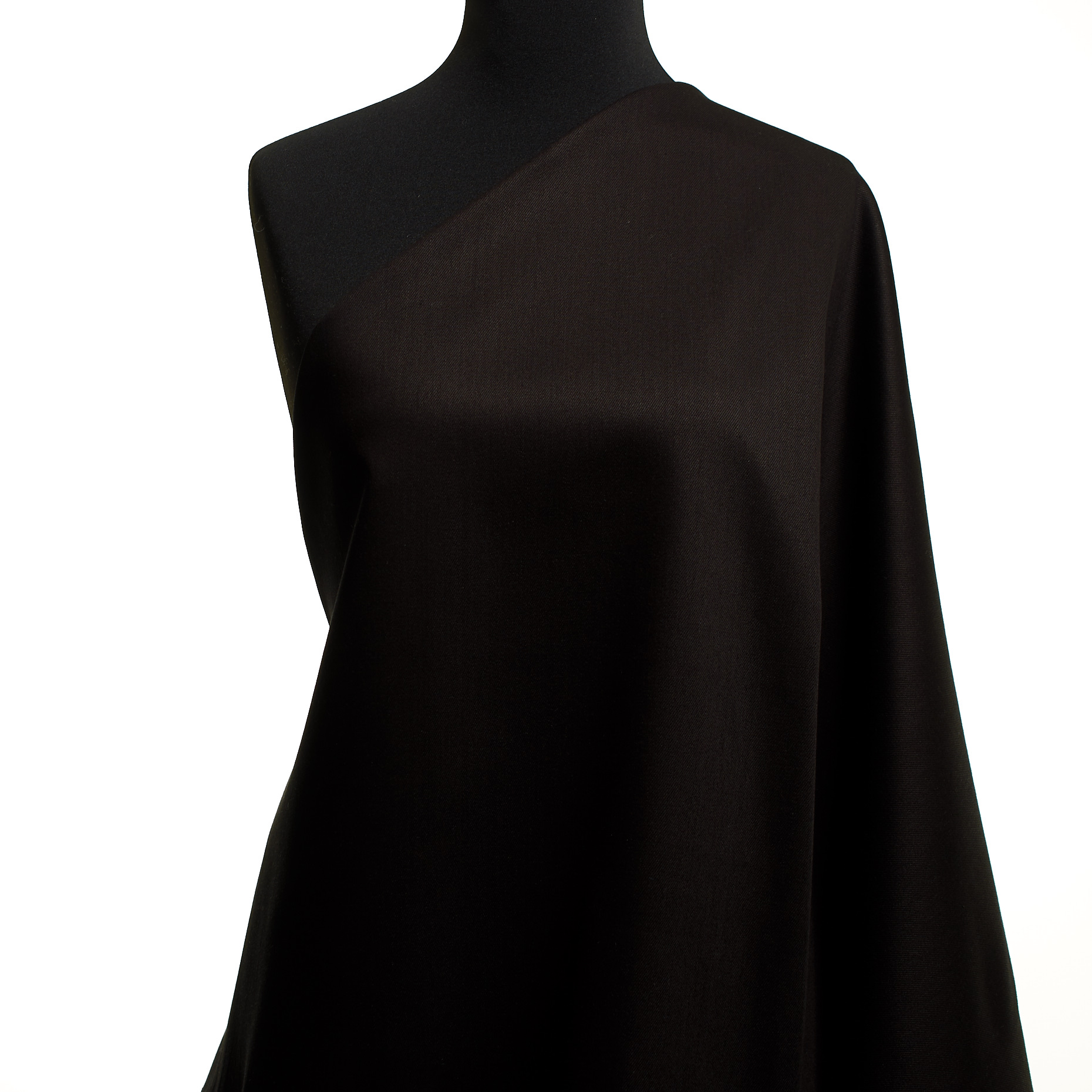 Sergé, Coton, Elástique, Raven Black (F000049131) - Mannequin