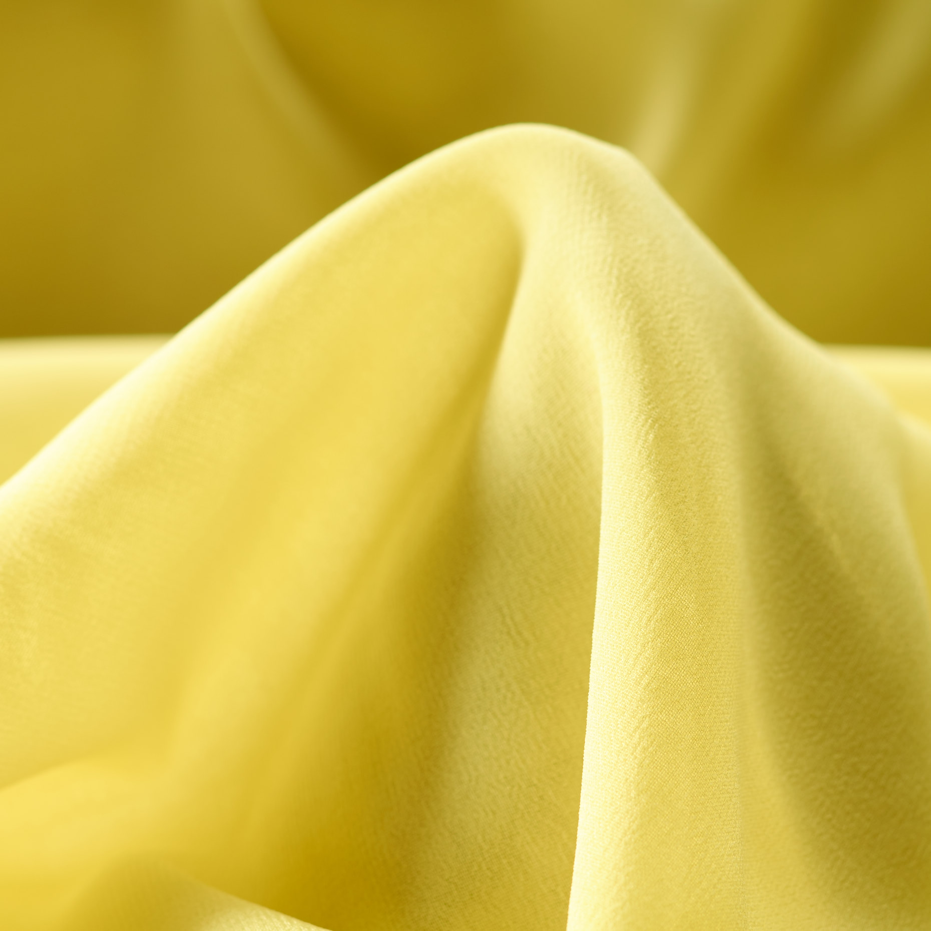 SILK, CHIFFON, PALE LIME YELLOW