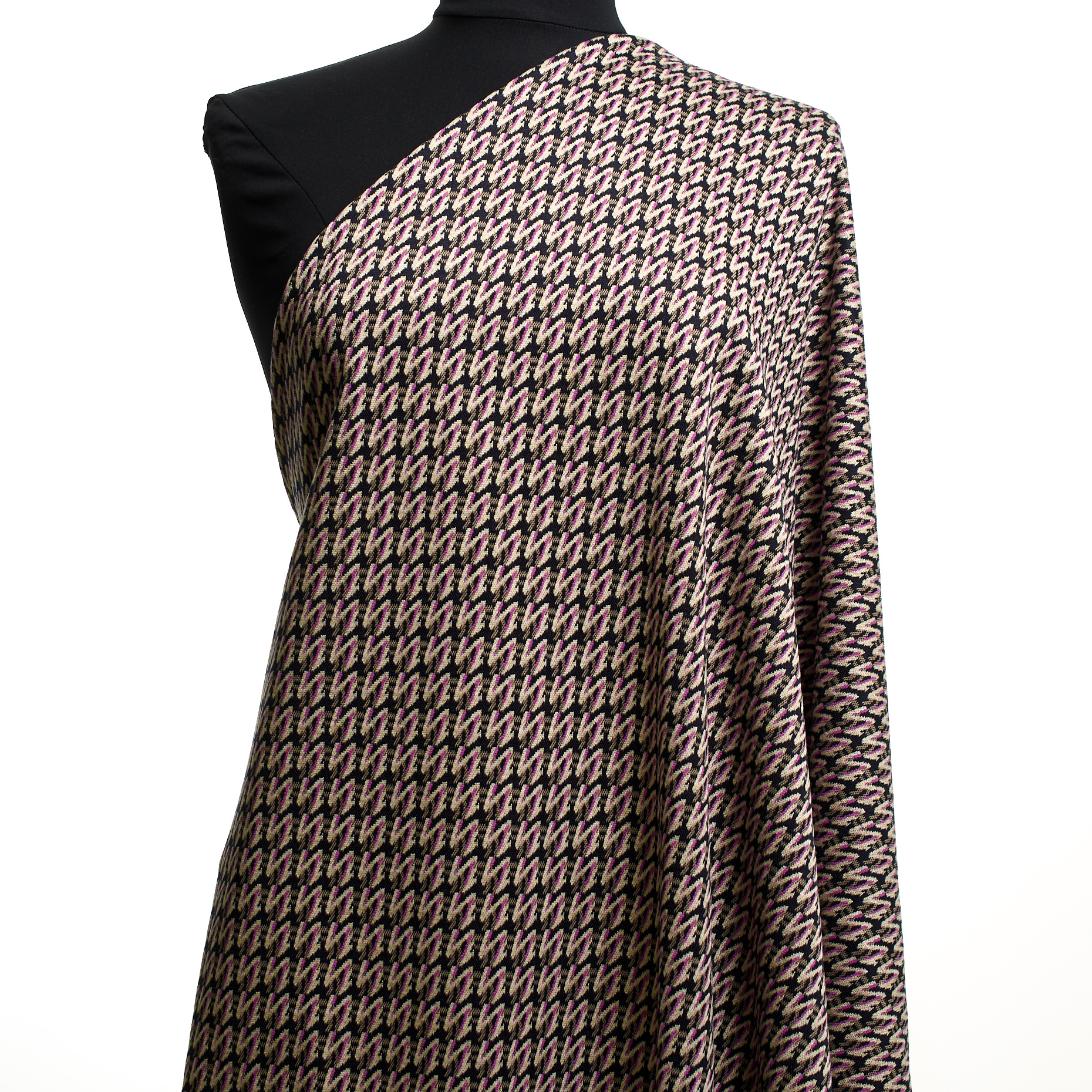 Jersey, Jacquard, Viscosa, Bone White&Crocus (F000047131) - Maniquí