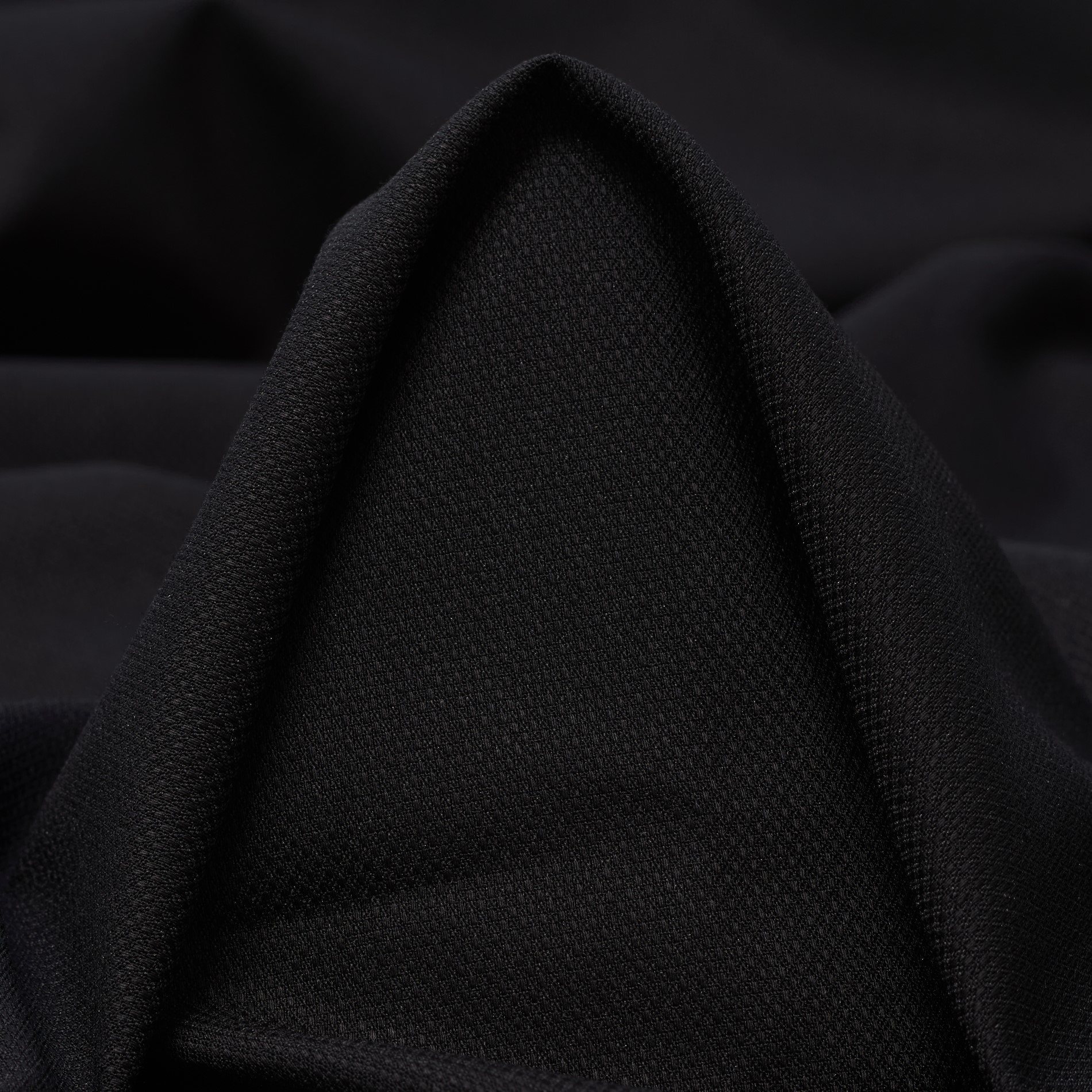 PIQUÉ, VISCOSE BLEND, ELASTIC, RAVEN BLACK (F000031096)