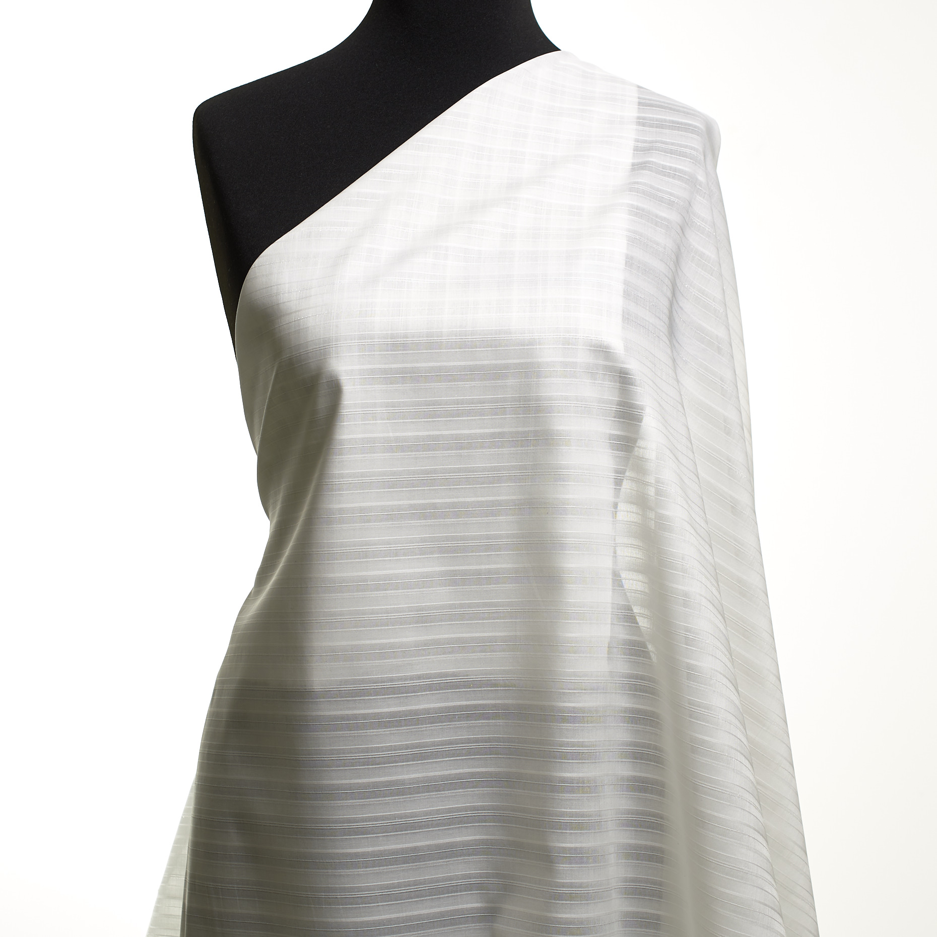 Batiste, Cotone, Trasparente, Brilliant White&Silver (F000004644) - Manichino