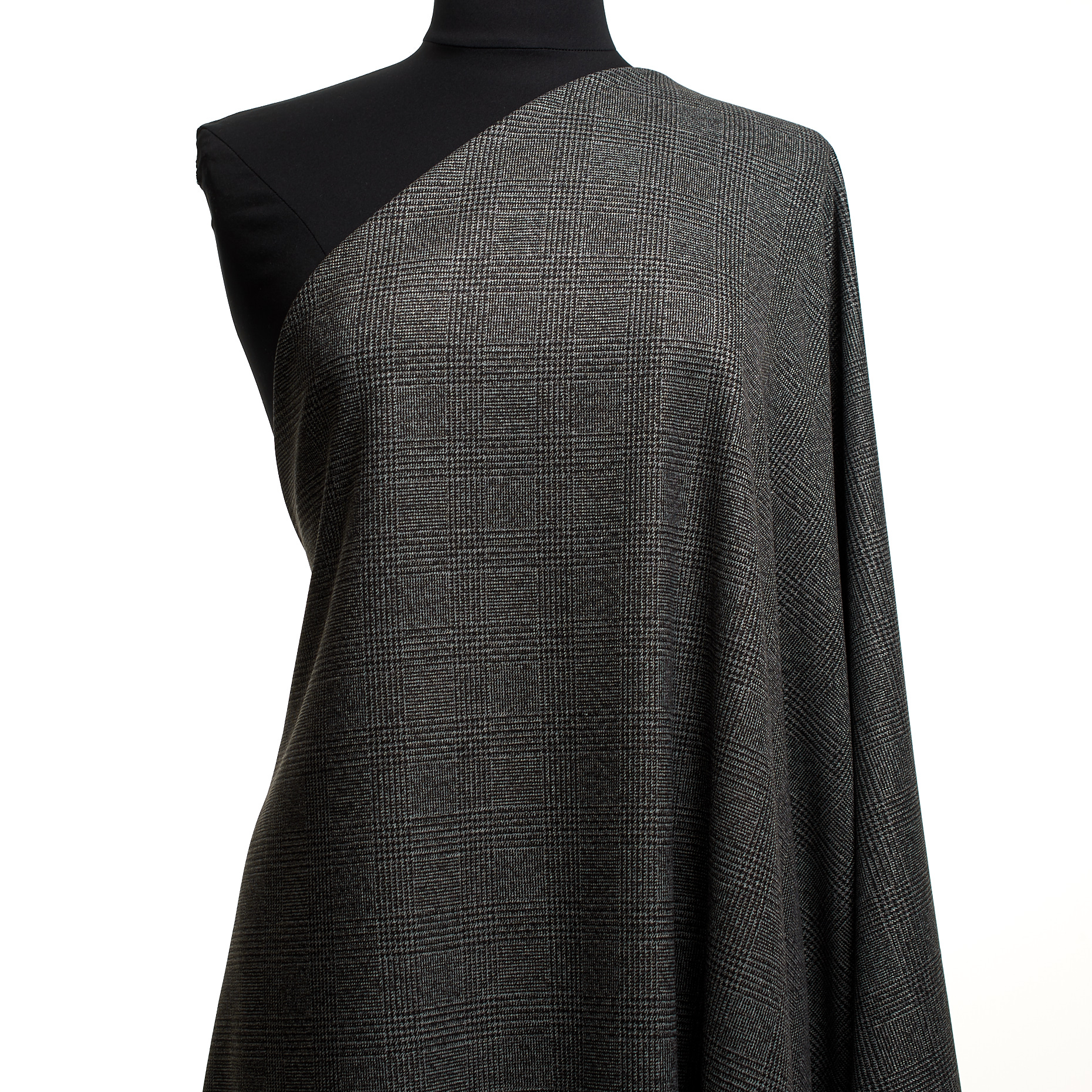 VISCOSE BLEND, CHECK, ELASTIC, PAVEMENT (F000047353) - Mannequin