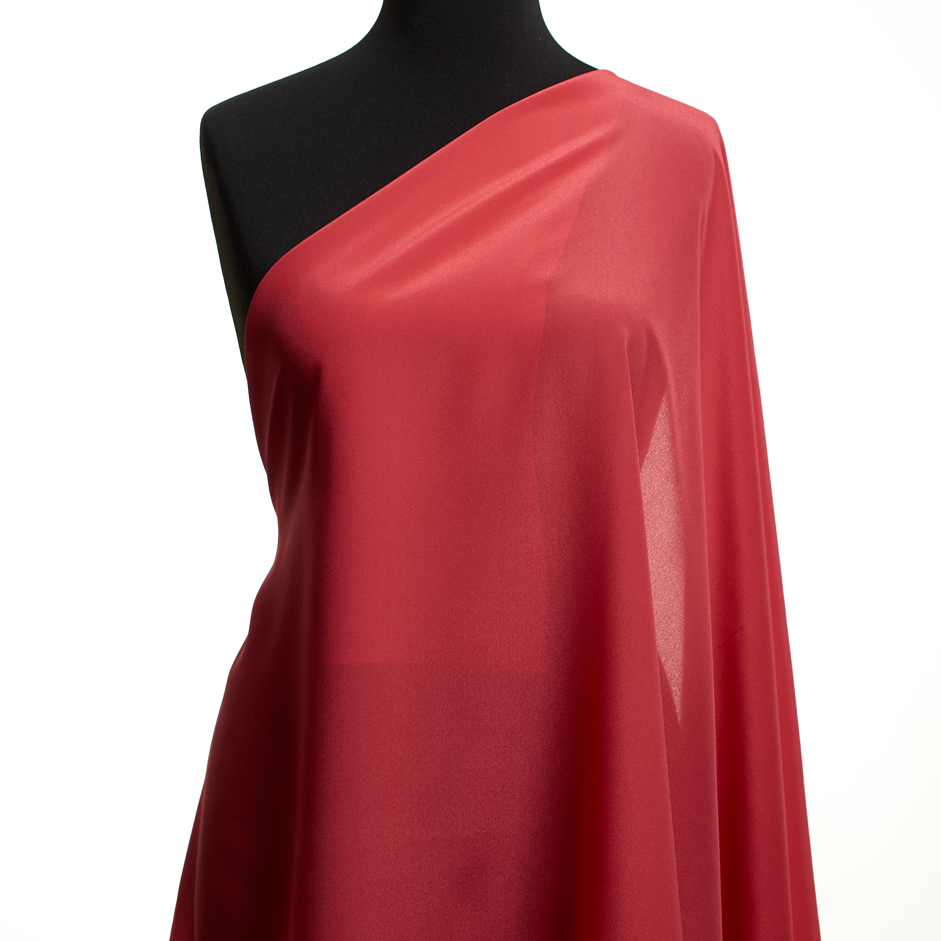 CRÊPE DE CHINE, SILK, CORAL PARADISE (F000049419) - Mannequin