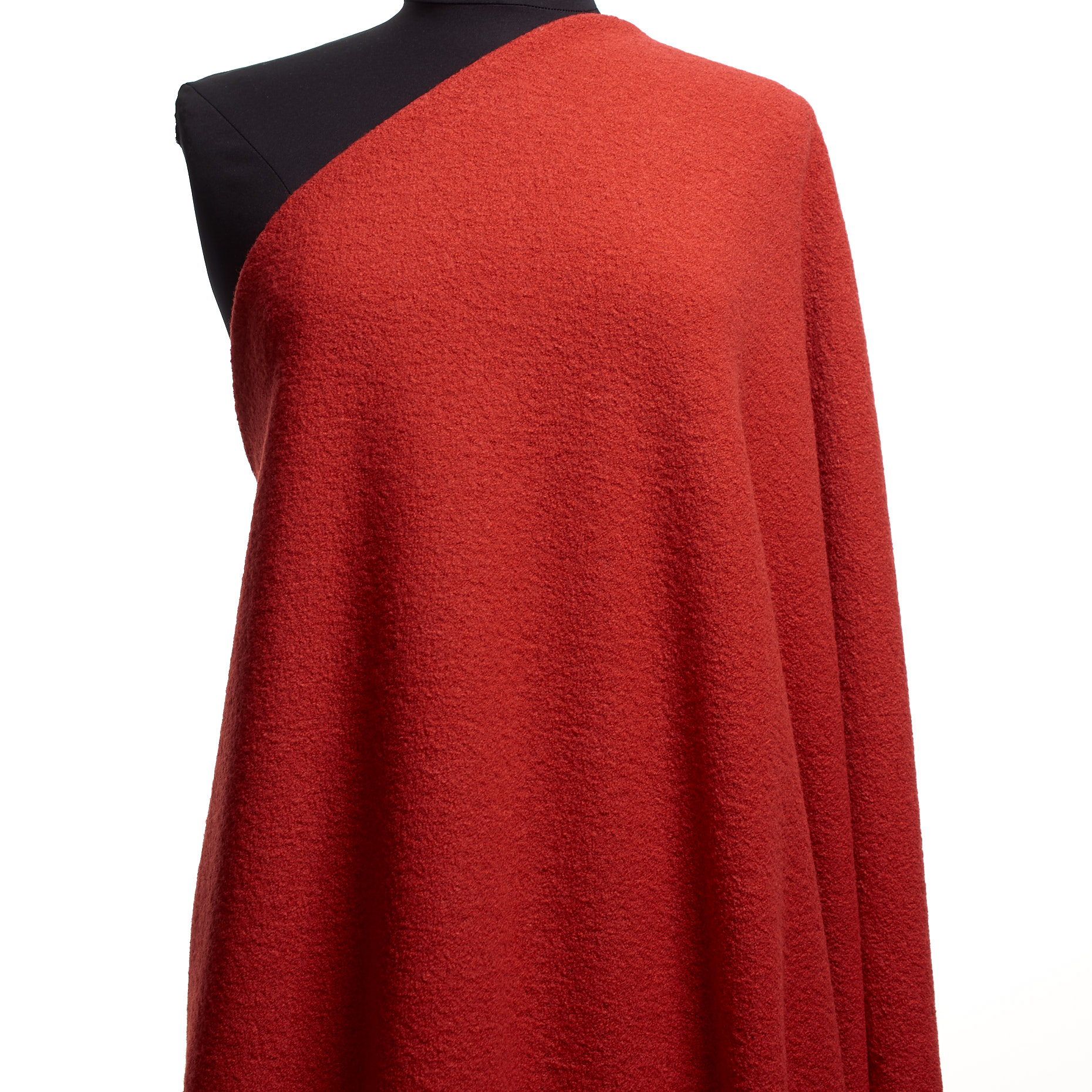 JERSEY, BOILED WOOL, BOUCLÉ, STRAWBERRY (F000040018) - Mannequin