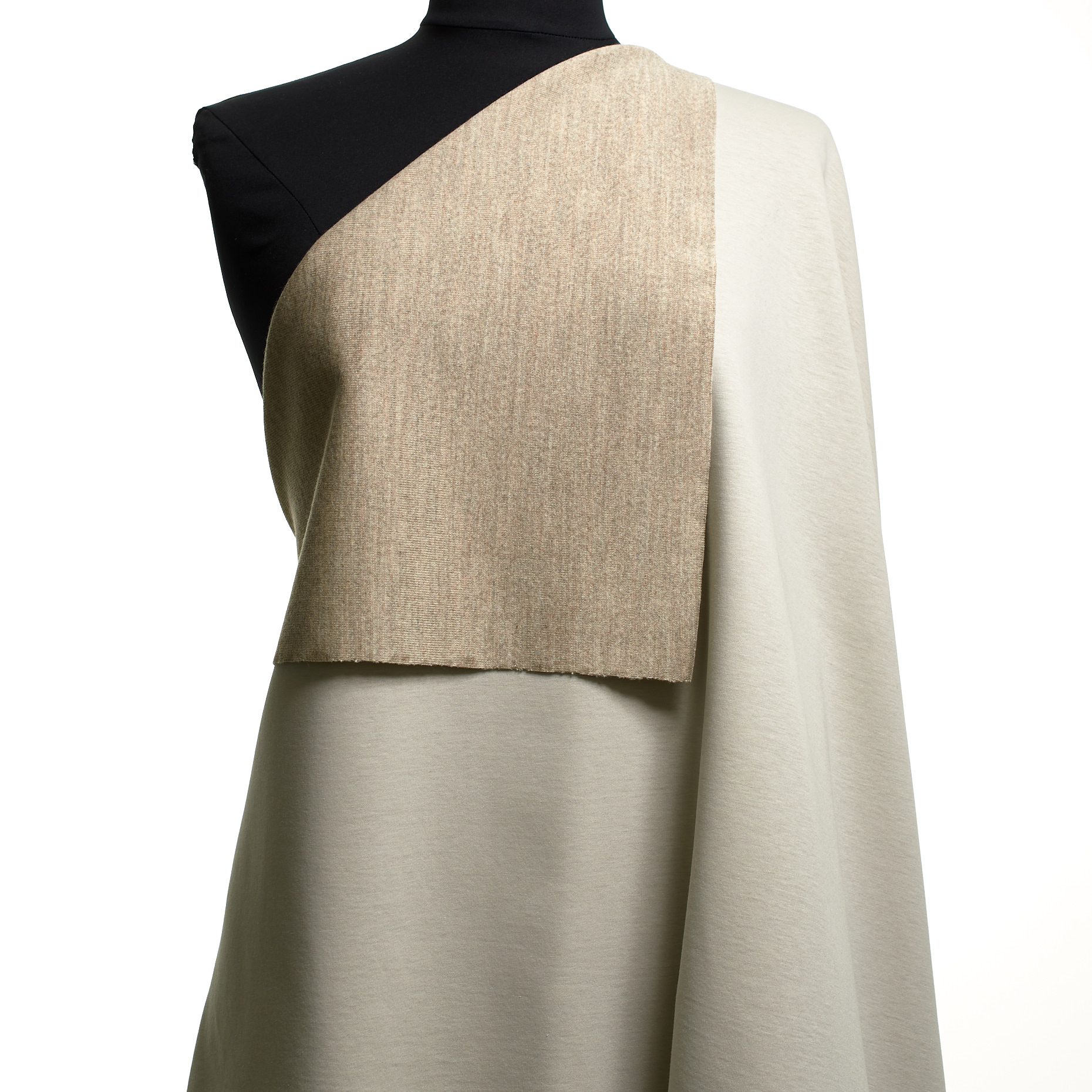 Double, Jersey, Wolle Mix, Feather Gray (F000048033) - Schaufensterpuppe