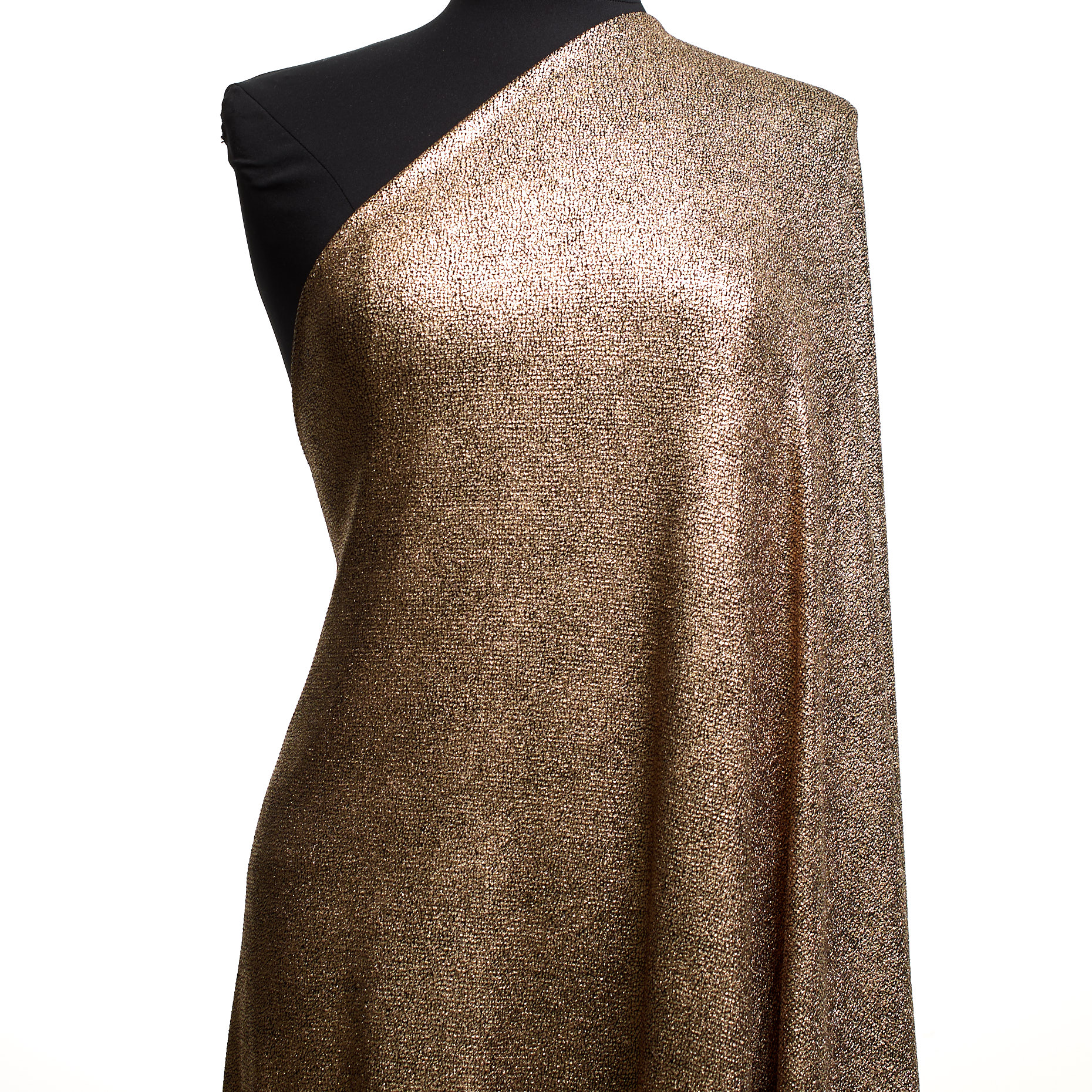 JERSEY, METALLIC, PRINTED, RAVEN BLACK&PALE GOLD (F000037585) - Mannequin