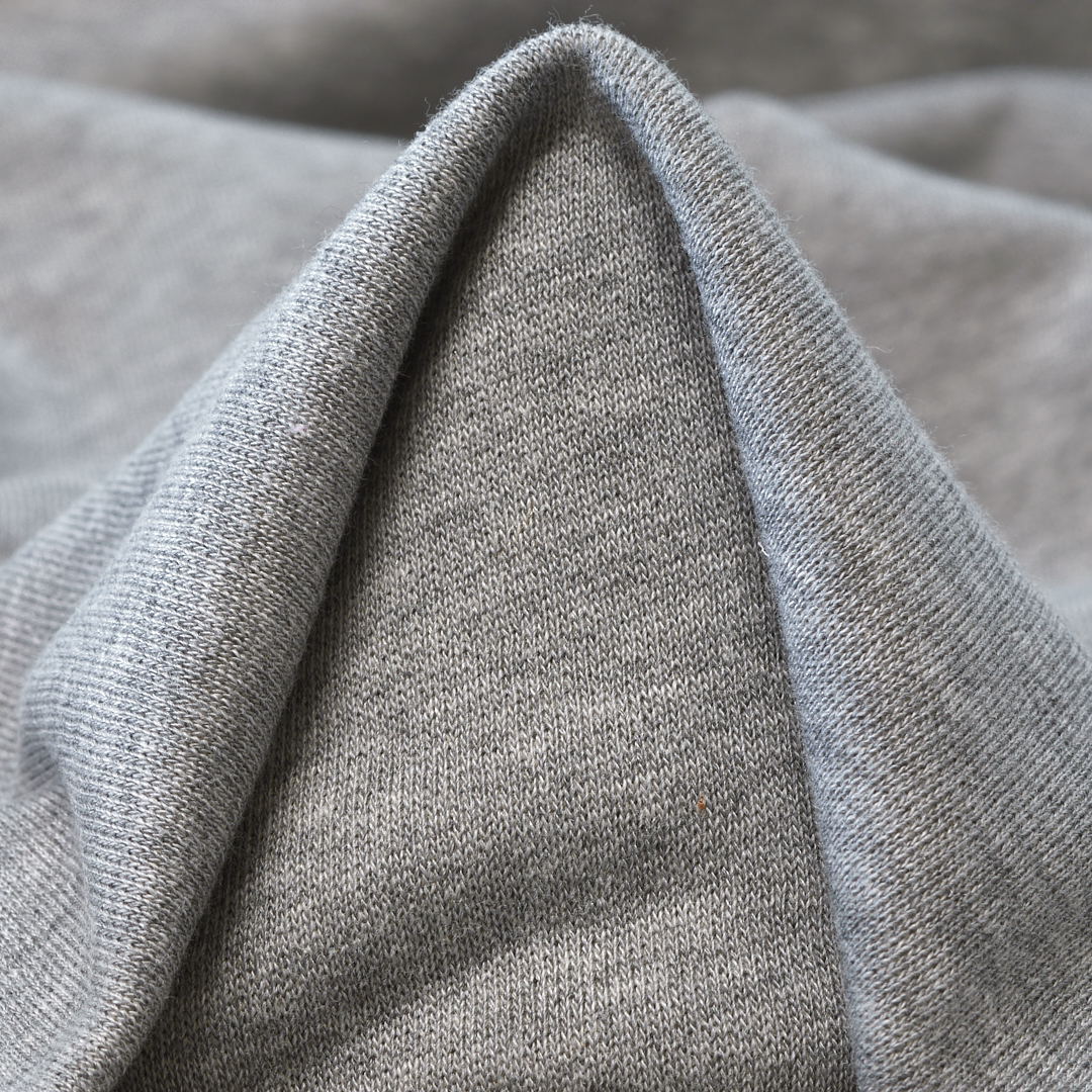 JERSEY, COTTON, MELANGE, CHISELED STONE (F000034876)