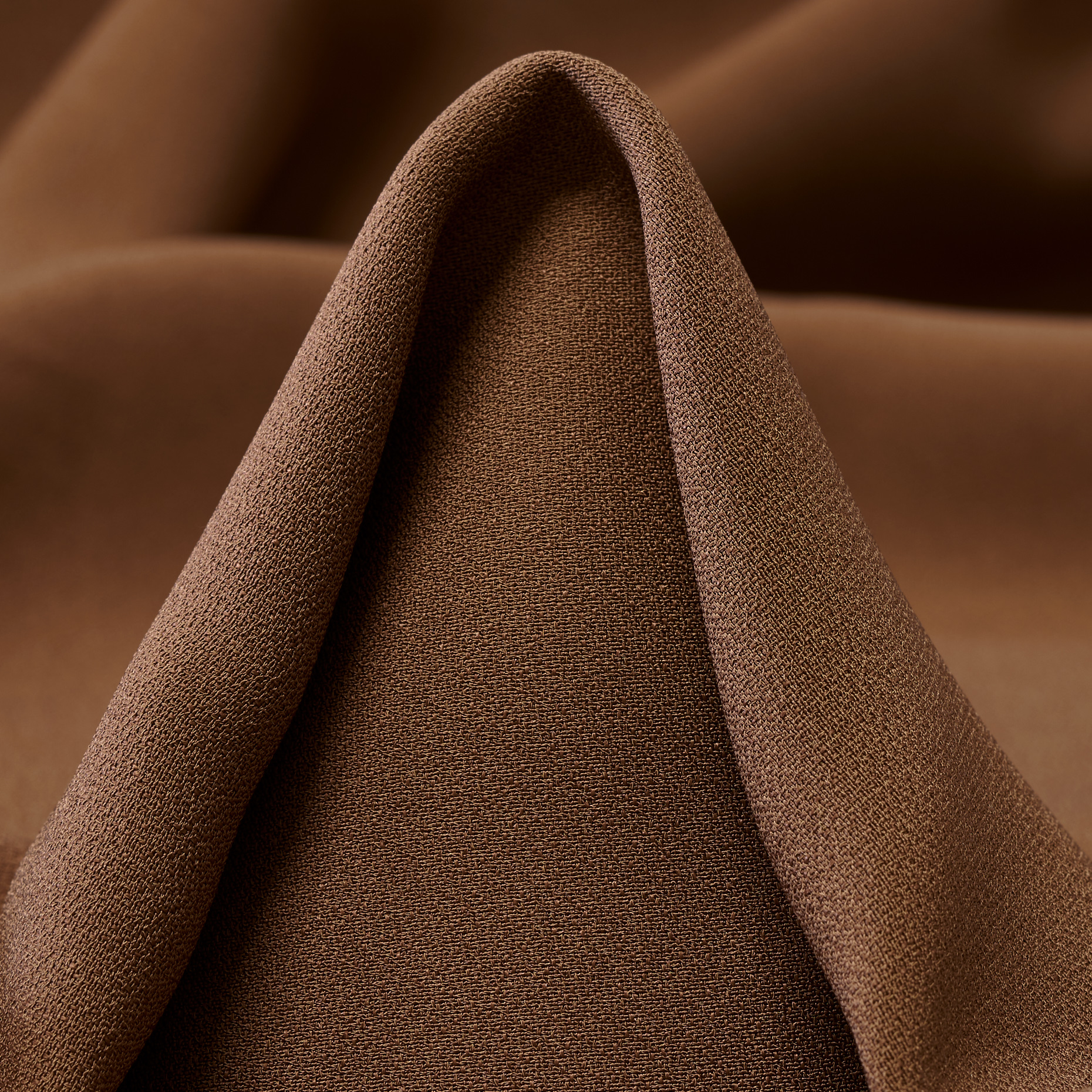 SATIN, VISCOSE, COGNAC (F000048919)