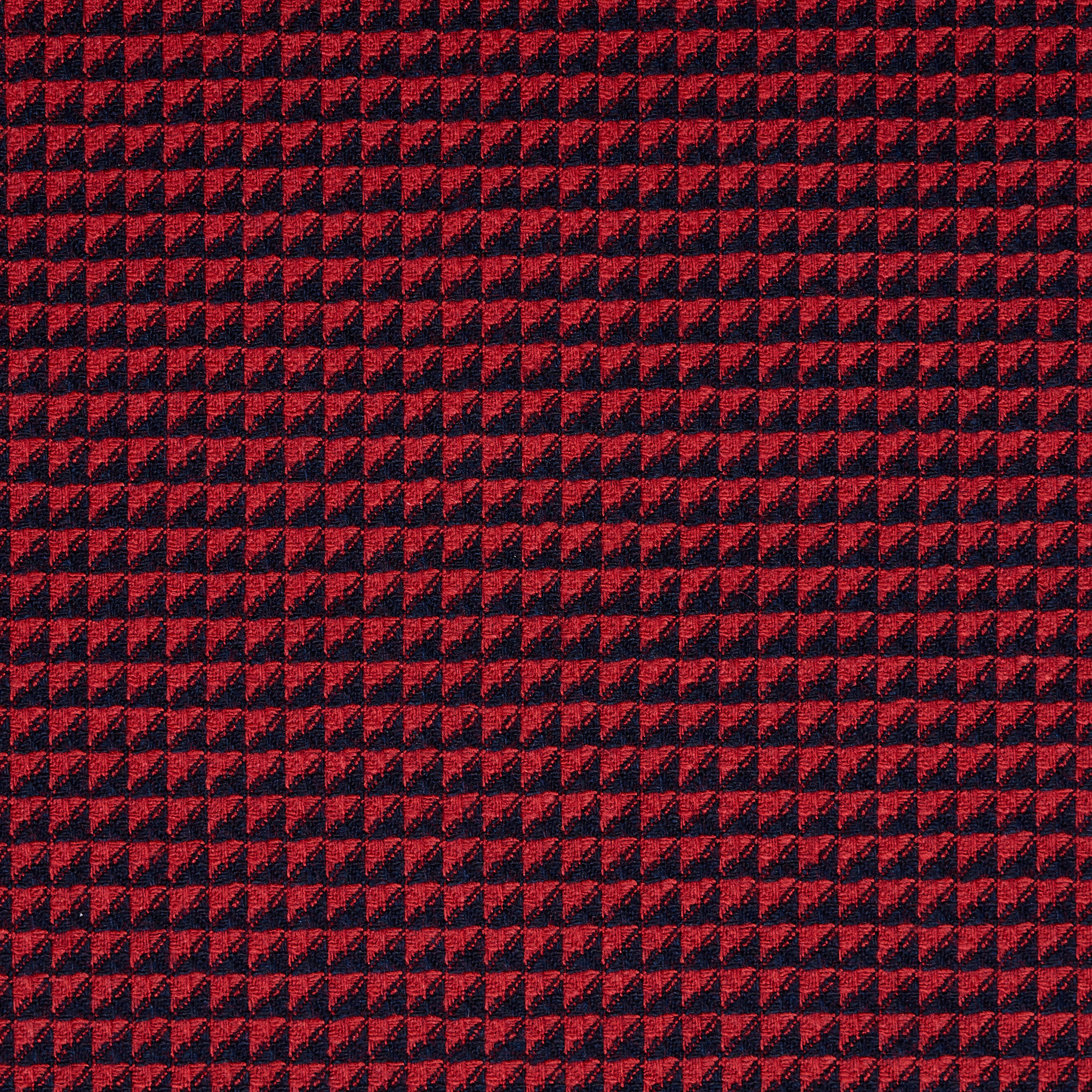 Żakard, Wełna Wiskoza, Cherry Red&Midnight Blue (F000031498) - Tkana