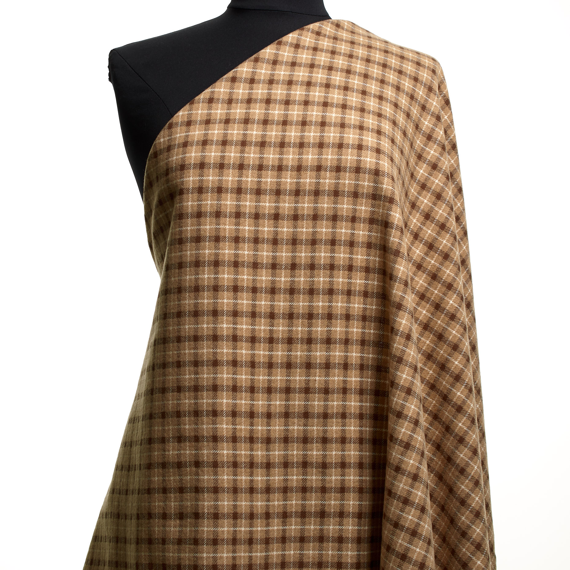 Wełna, Bawełna, Ramy, Tan (F000044185) - Manekin