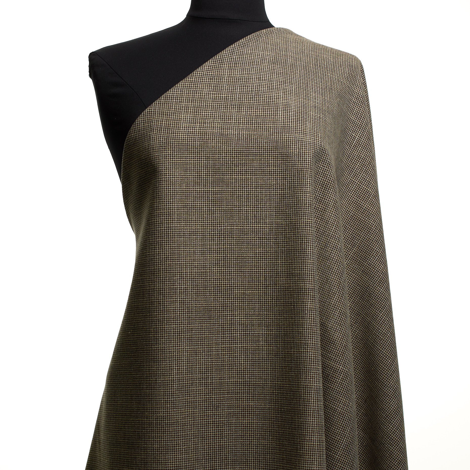 WOOL, COTTON, MICRO DESIGN, VINTAGE KHAKI&BLACKENED PEARL (F000047387) - Mannequin