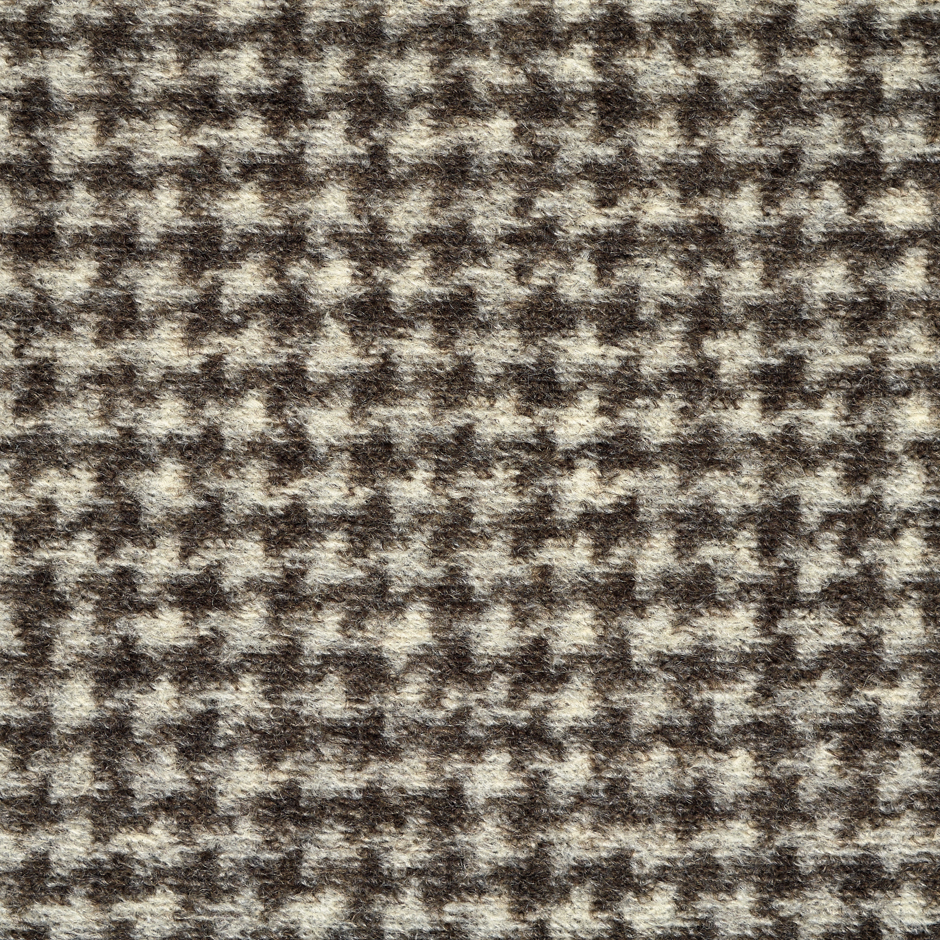 JERSEY, WOOL, HOUNDSTOOTH, WHITE ONYX&COFFEE QUARTZ (F000047399) - Texture