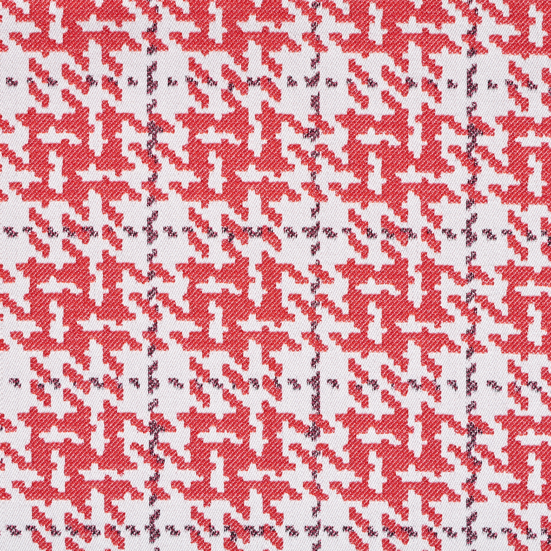 JACQUARD, COTTON ELASTIC, CORAL PARADISE&IVORY (F000041381) - Texture