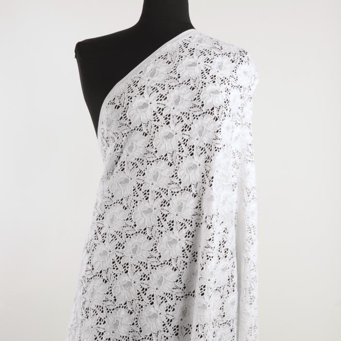 Spitze, Baumwolle, Elastik, Brilliant White (F000028687) - Schaufensterpuppe