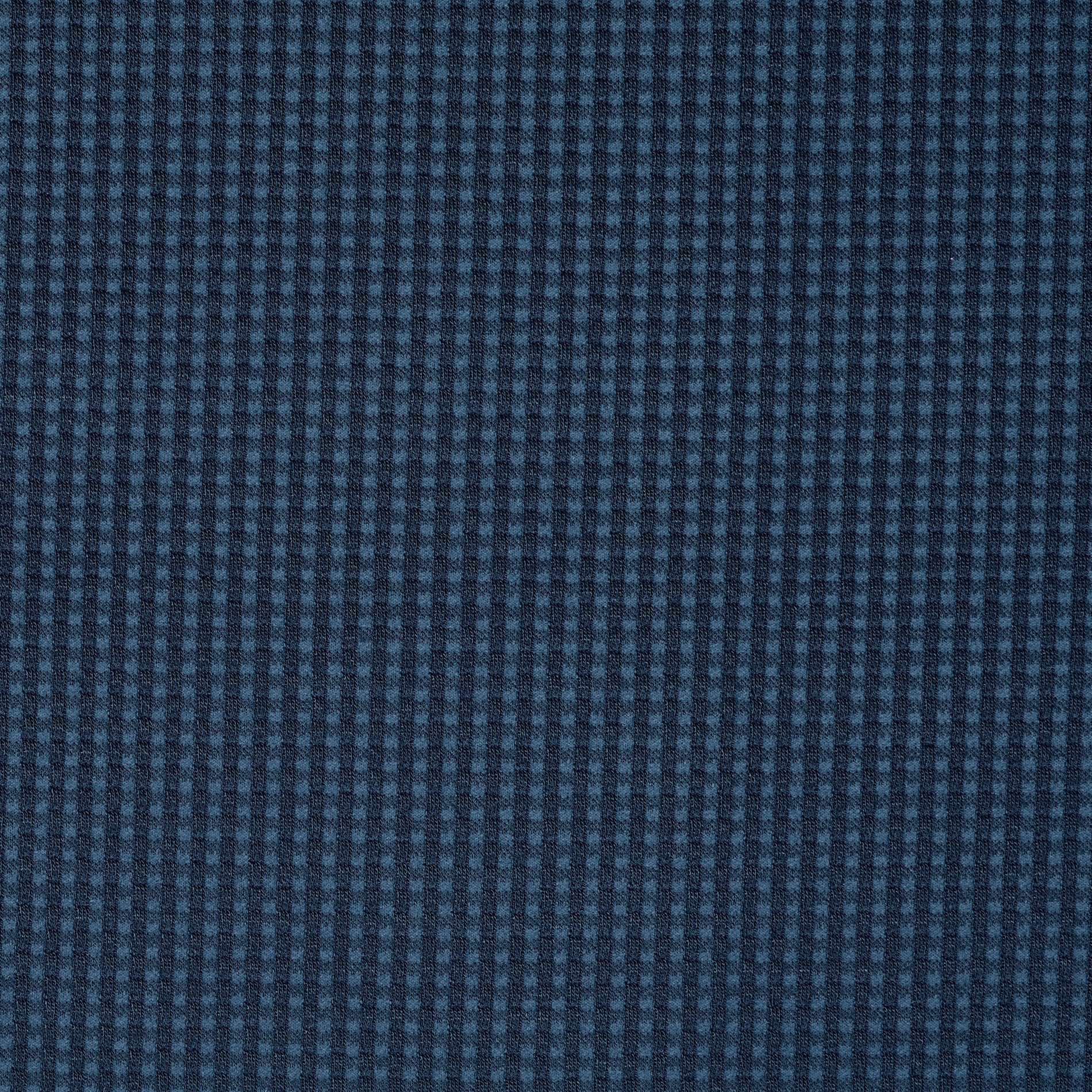 Jersey, Jacquard, Quadro, Denim Blue (F000032194) - Trama