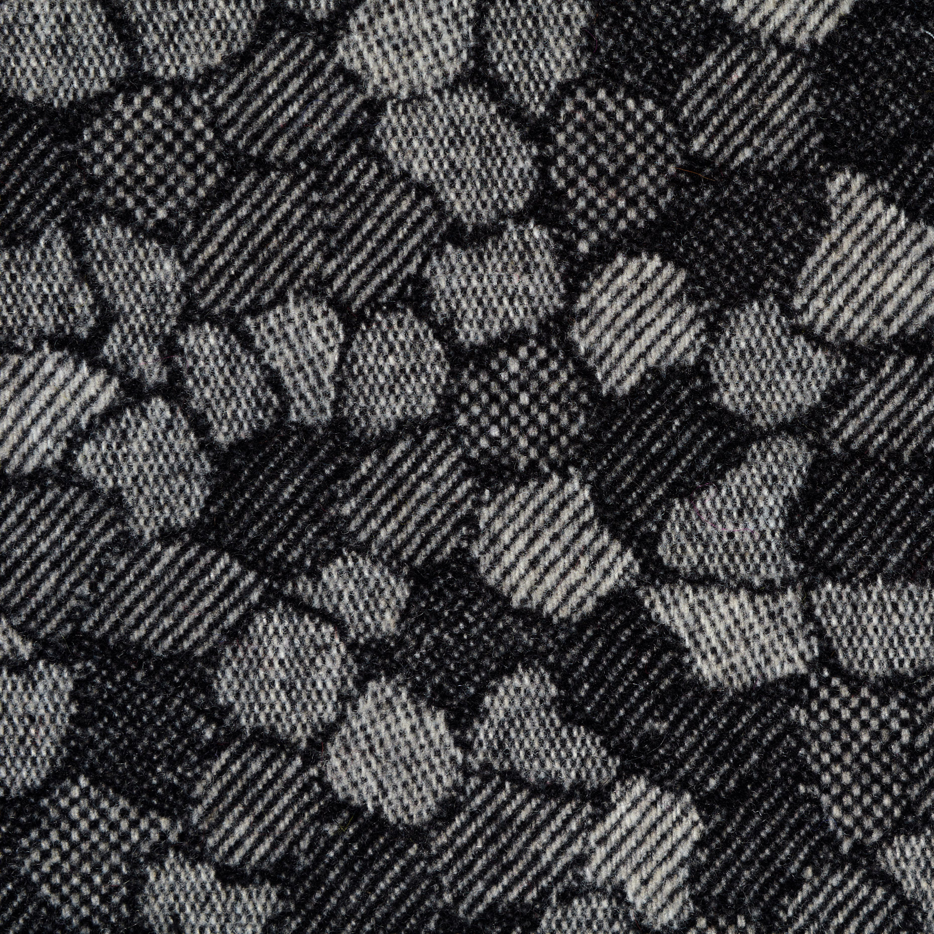 JACQUARD, WOOL, STEEPLE GRAY&RAVEN BLACK (F000034137) - Texture