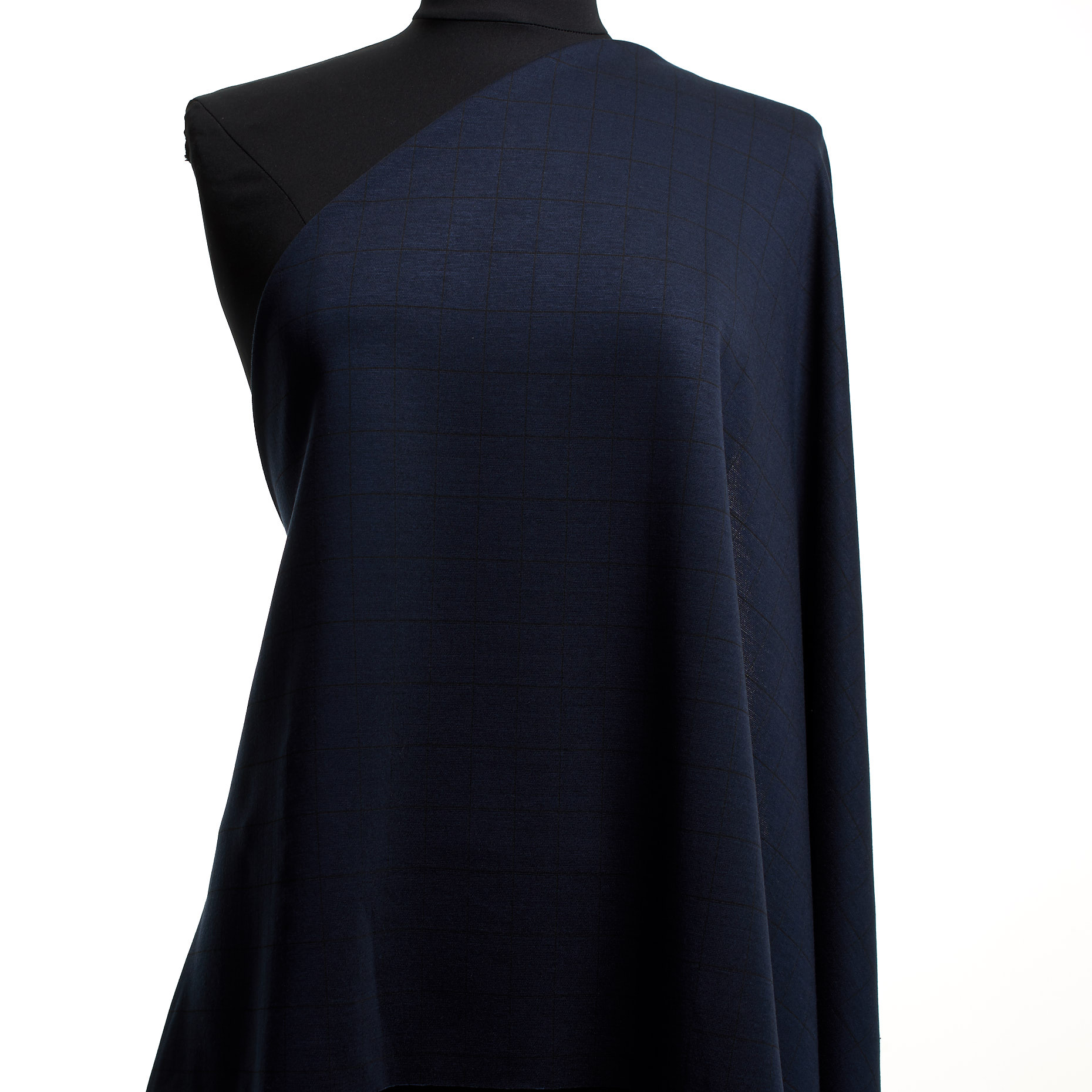 Jersey, Viskose Mix, Karo, Parisian Night (F000044910) - Schaufensterpuppe