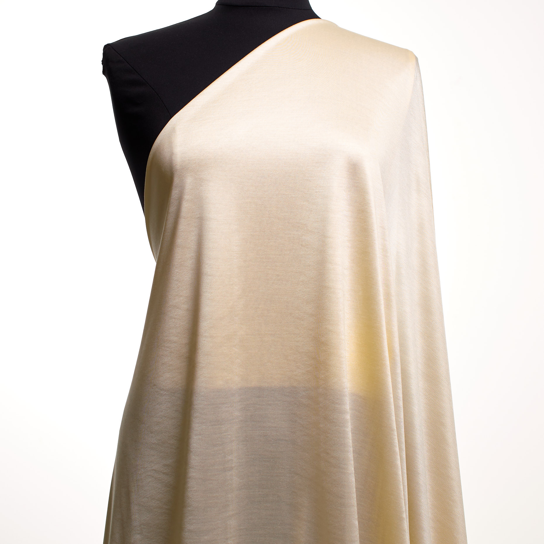 SINGLE JERSEY, SILK, SNOW WHITE (F000042556) - Mannequin