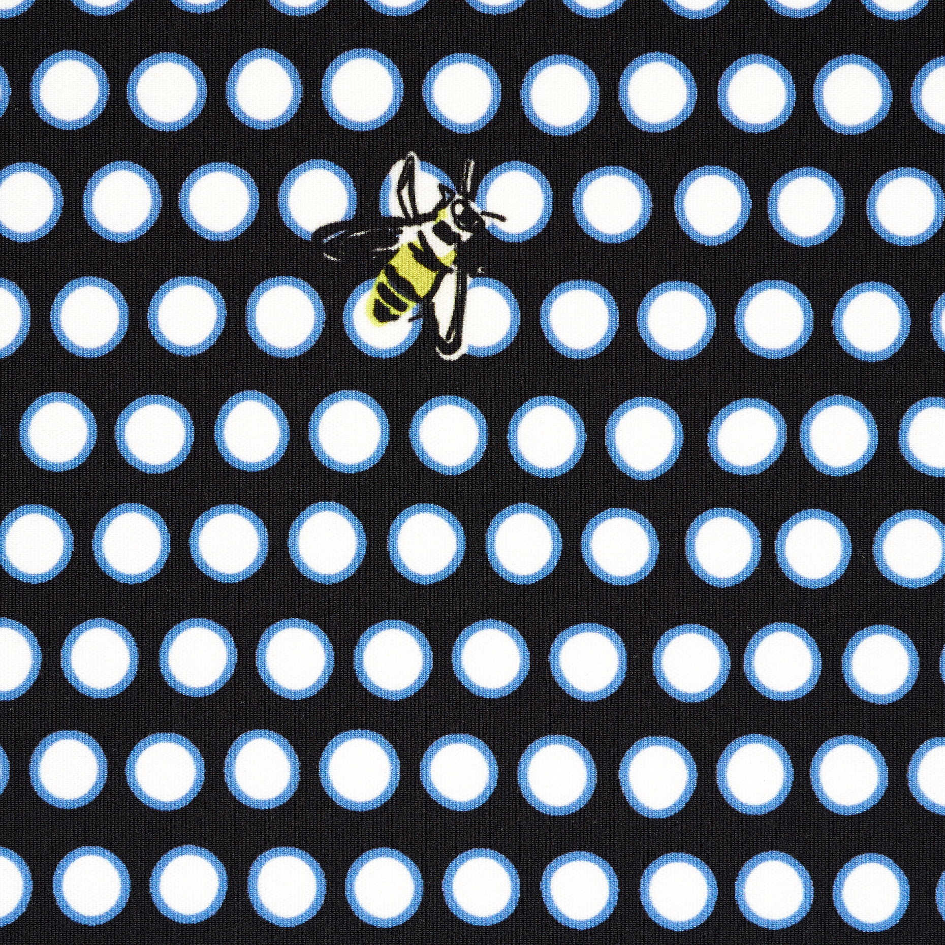 TECHNO JERSEY, PRINTED, HIGH ELASTICITY, RAVEN BLACK&BRILLIANT WHITE (F000046040) - Texture