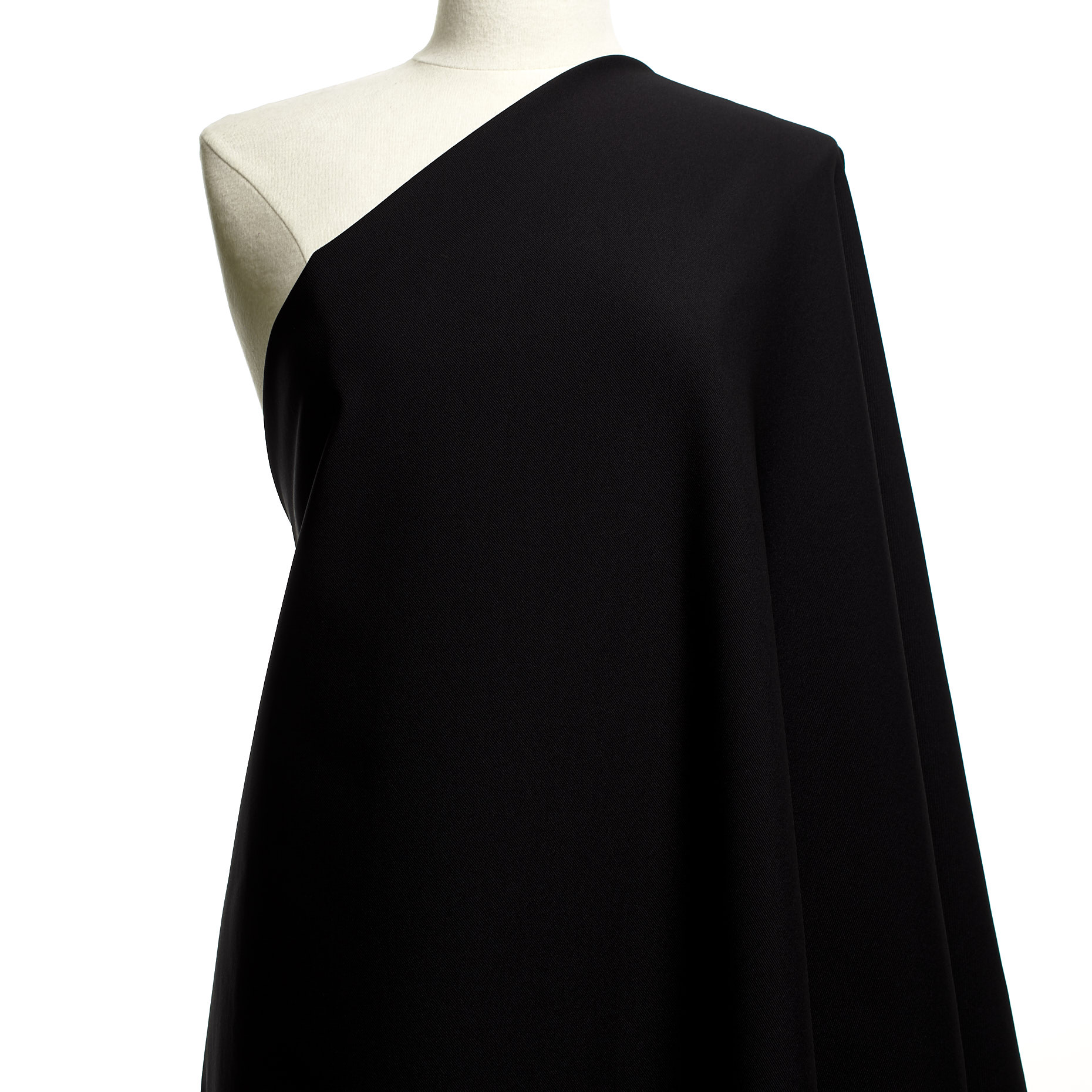 Twill, Stretch, Raven Black (F000042879) - Manekin