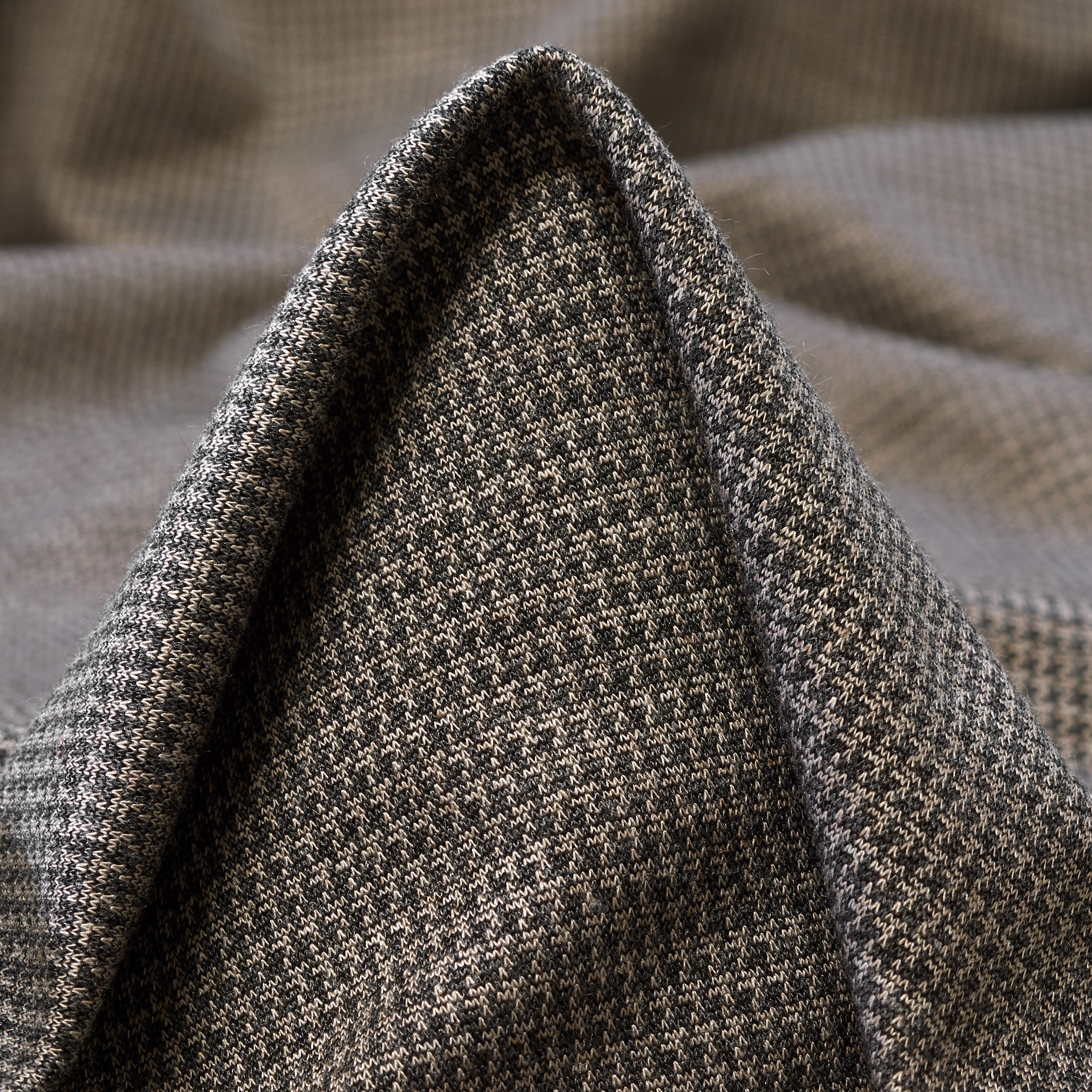 Jersey, Jacquard, Hahnentritt, Stone (F000036674)