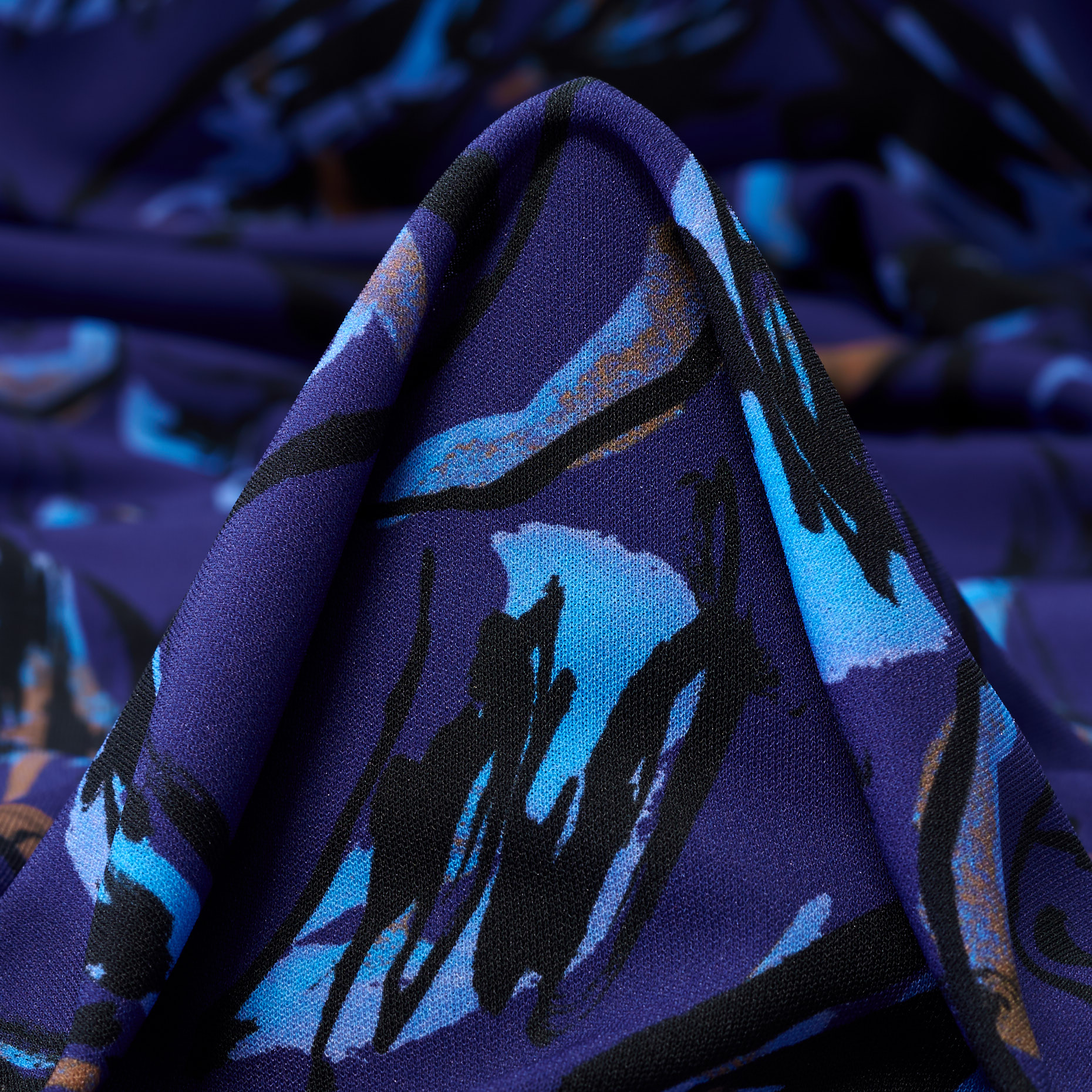 JERSEY, CRÊPE, PRINTED, BLUE DEPTHS&MULTICOLOR (F000042753)