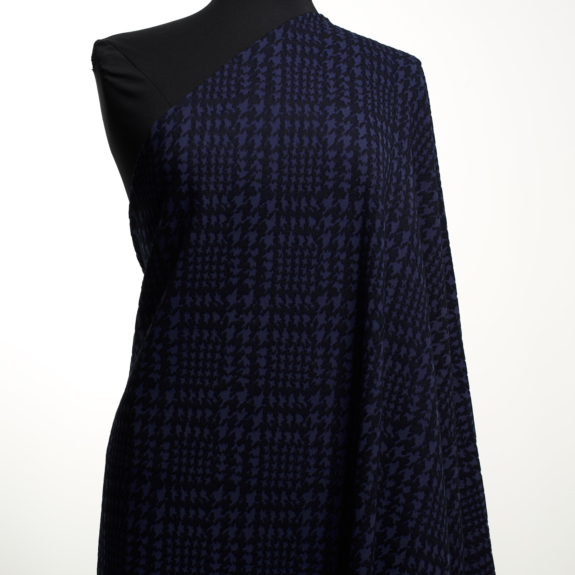 Jersey, Jacquard, Pata de Gallo, Deep Ultramarine (F000032193) - Maniquí
