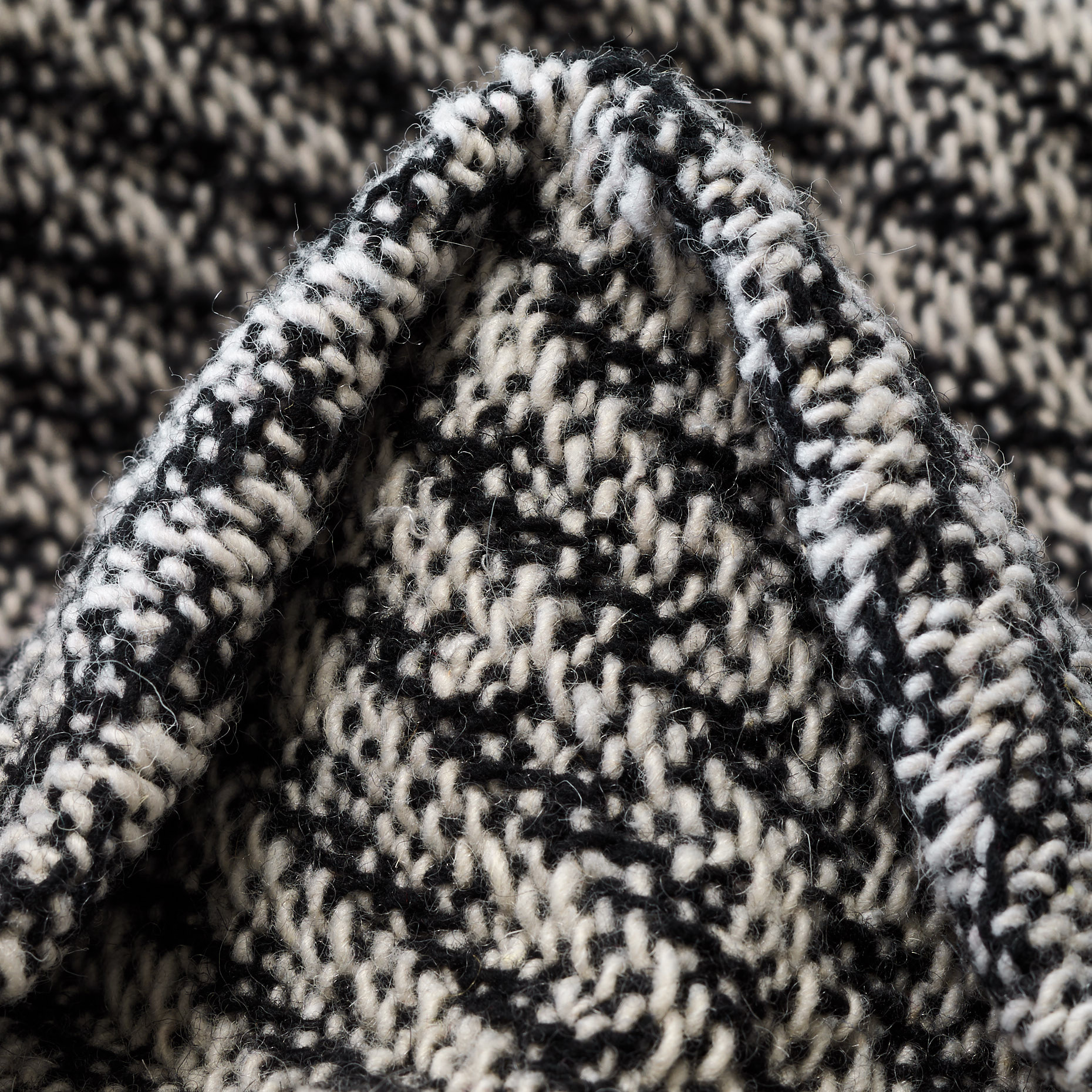 Streichgarn Wolle, Raven Black&Brilliant White (F000034206)