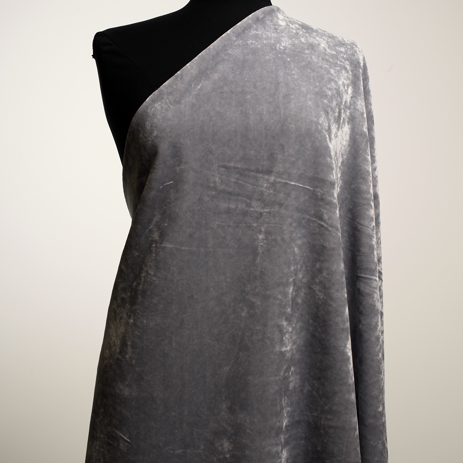 VELVET, VISCOSE, CHARCOAL GRAY (C0002110) - Mannequin