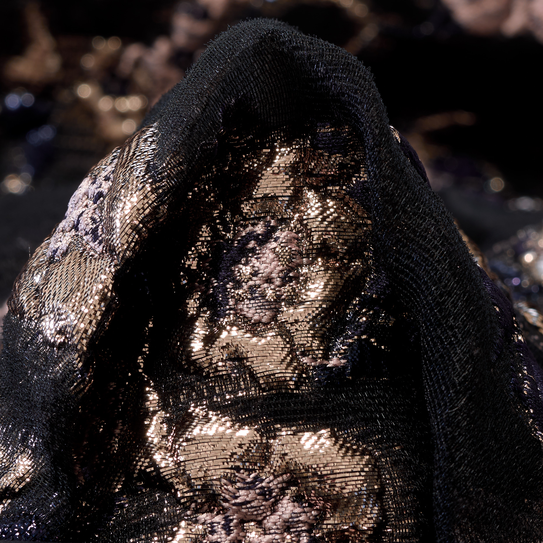 JACQUARD, WOOL BLEND, METALLIC, PURPLE VELVET (F000048655)